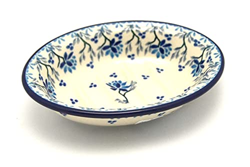 Handmade Polish Pottery Soap Dish - Clover Field Design, Ceramic Bathroom Organizer for Showers, Sinks & Vanities | Perfect Gift for Housewarming & Home Decor