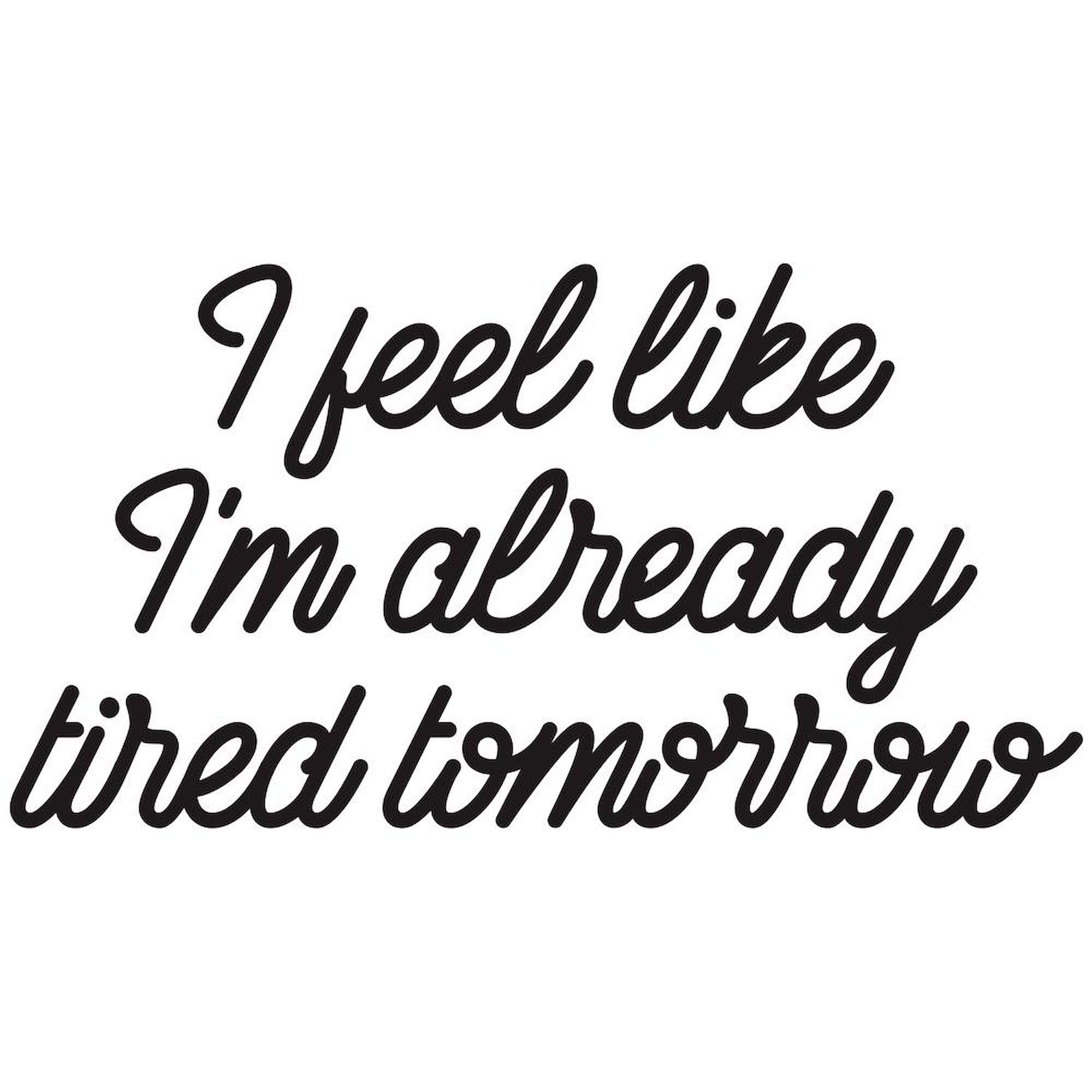 Already Tired Tomorrow 15 oz Ceramic Coffee Mug - Funny Sarcastic Gift for Office Workers & College Students - Perfect for Morning Coffee, Tea, or Hot Chocolate at Home or Workplace