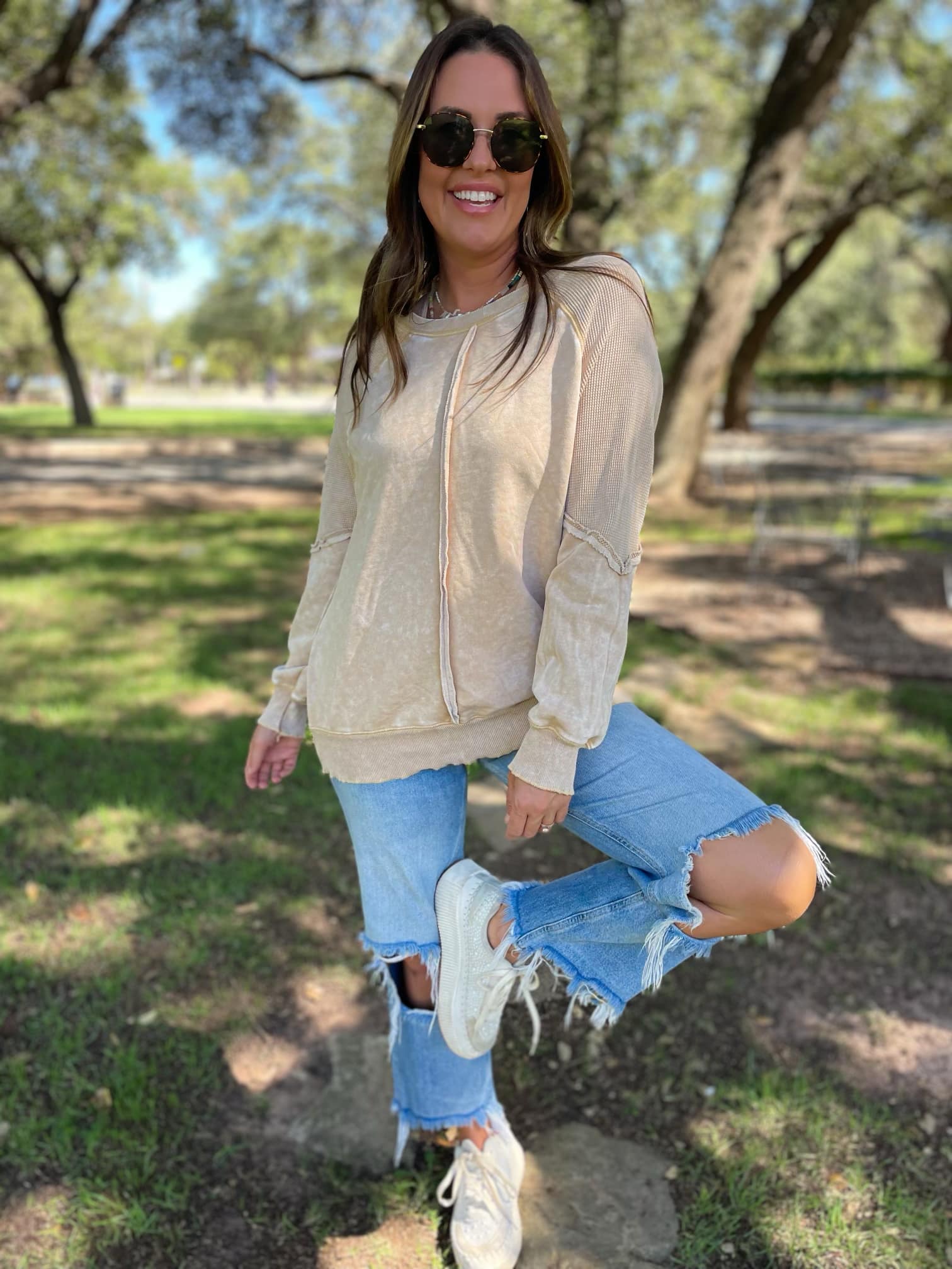 PREORDER: Elliott Exposed Seam Sweatshirt - 5 Color Options | Cozy Unisex Pullover for Casual Wear & Street Style