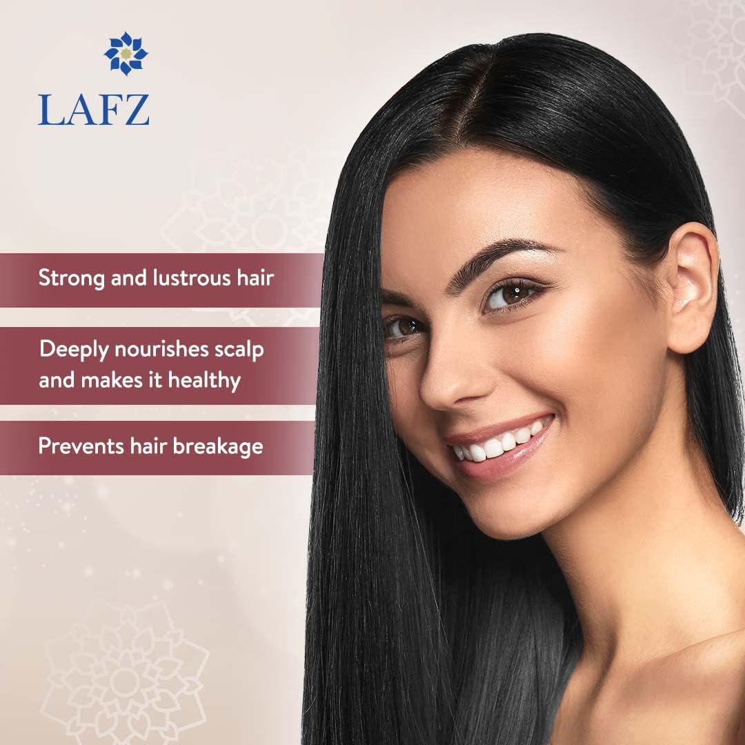 Lafz Essential Hair Oil with Onion & Black Seed - 100ml for Hair Growth, Scalp Care & Shine - Perfect for Daily Use & Hair Treatments