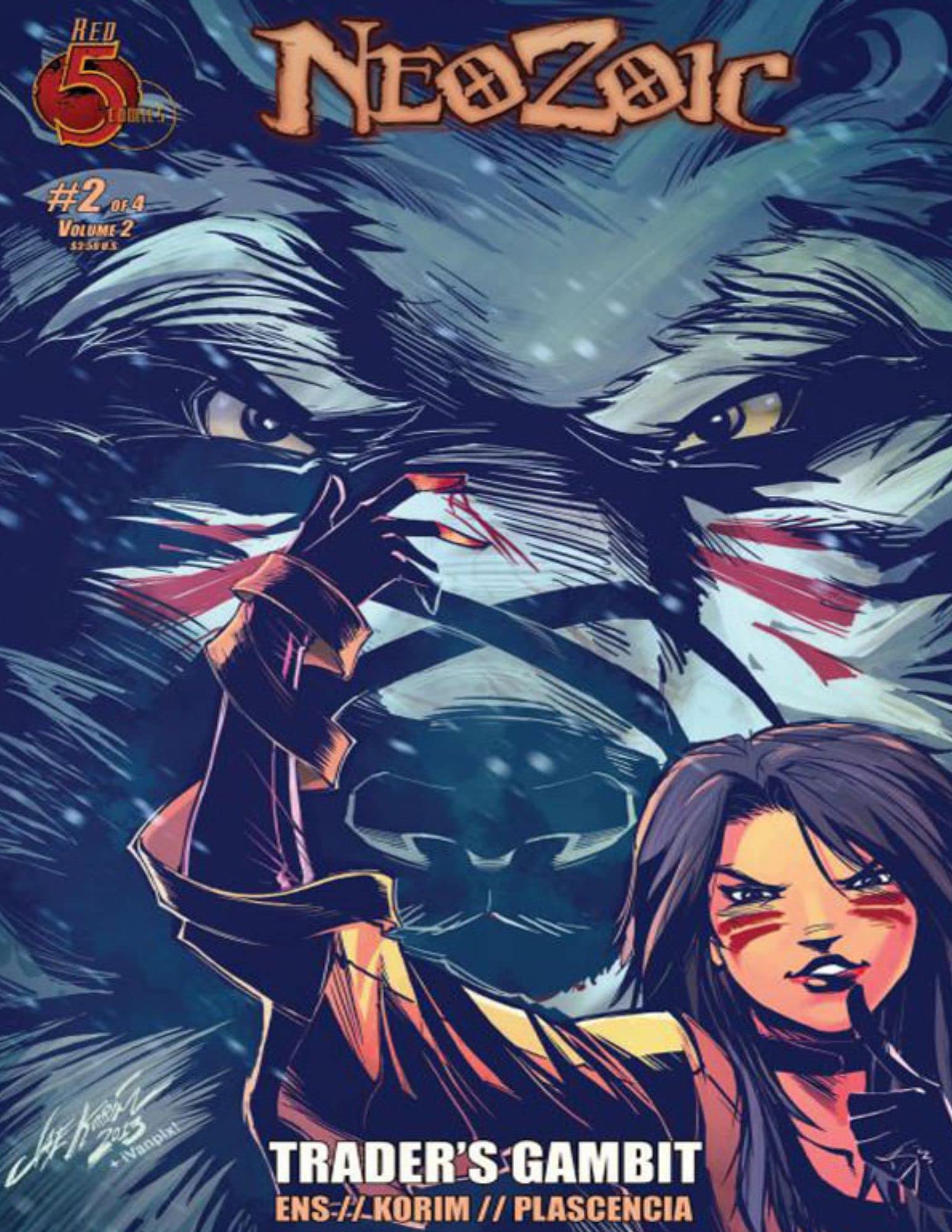 Red 5 Comics Neozoic Trader's Gambit Graphic Novel - Collectible Comic Book Series for Adults & Teens | Perfect for Superhero Fans, Comic Collectors & Gift Giving