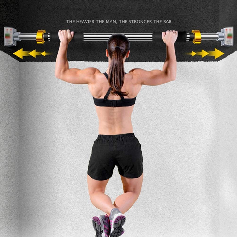 AGYH Adjustable Hanging Chin-up Bar - Heavy Duty 300kg Capacity, Doorway Pull Up Bar for Home Gym, Fits 74-175CM - Perfect for Strength Training & Home Workouts