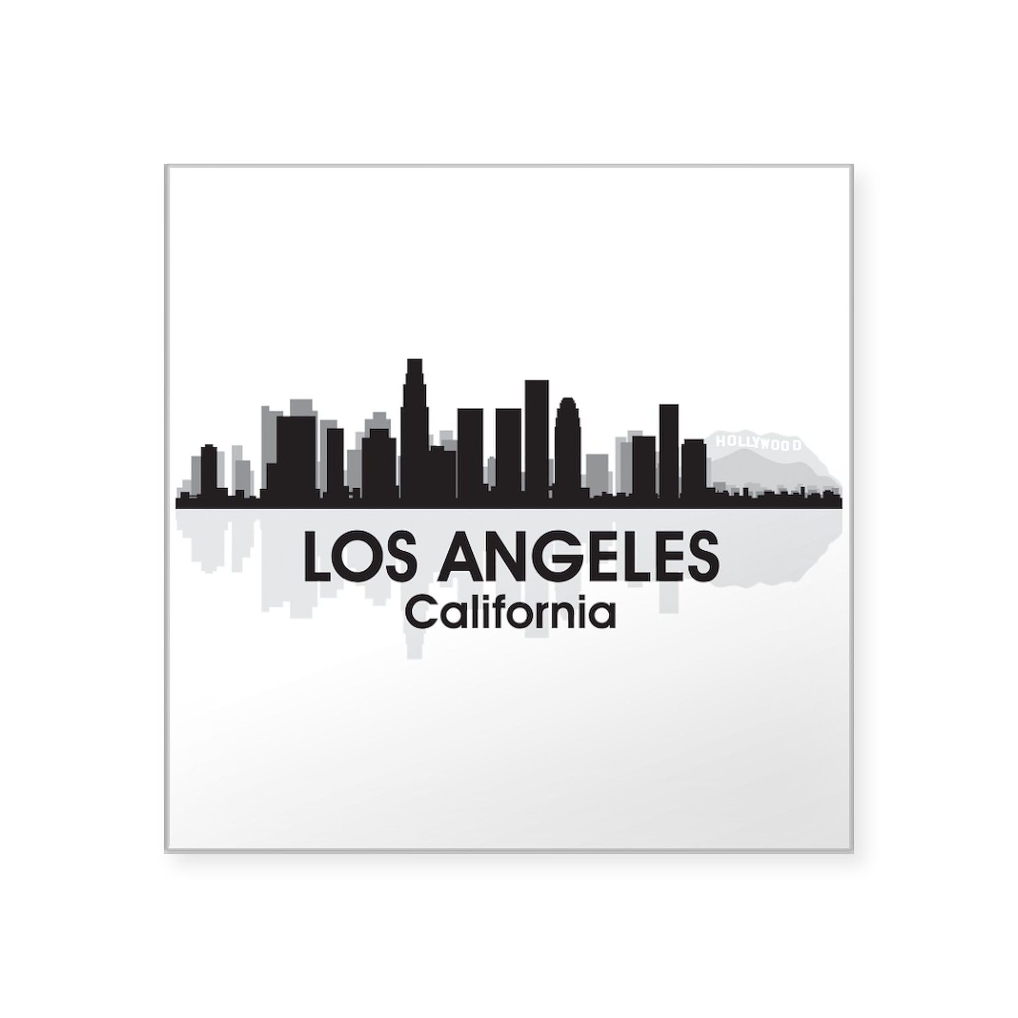 Los Angeles Skyline Square Sticker 3