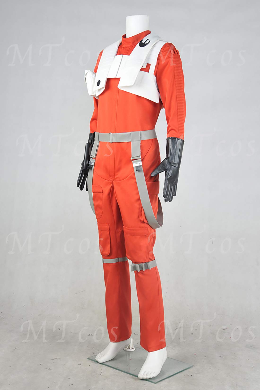 Poe Dameron Deluxe Orange Jumpsuit Costume - The Force Awakens Star Wars Cosplay Outfit for Halloween, Comic Con & Movie Parties