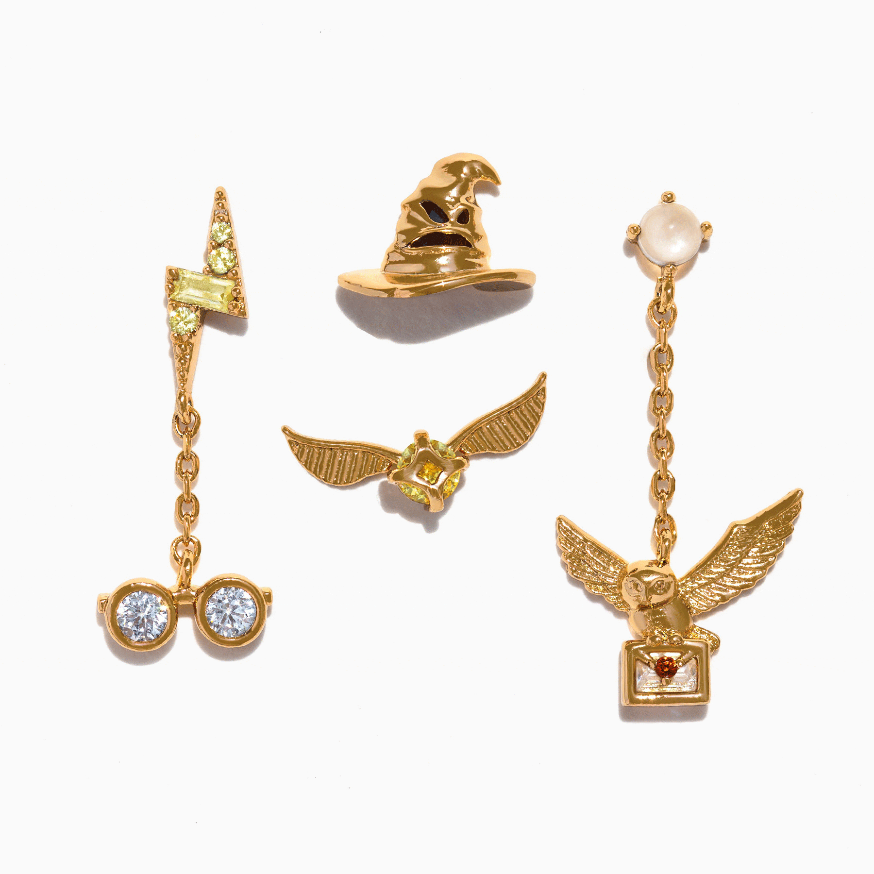 Harry Potter Back to Hogwarts Earrings Set - Hogwarts House Themed Jewelry for Fans | Perfect for Cosplay, Halloween, and Potterhead Gift Giving