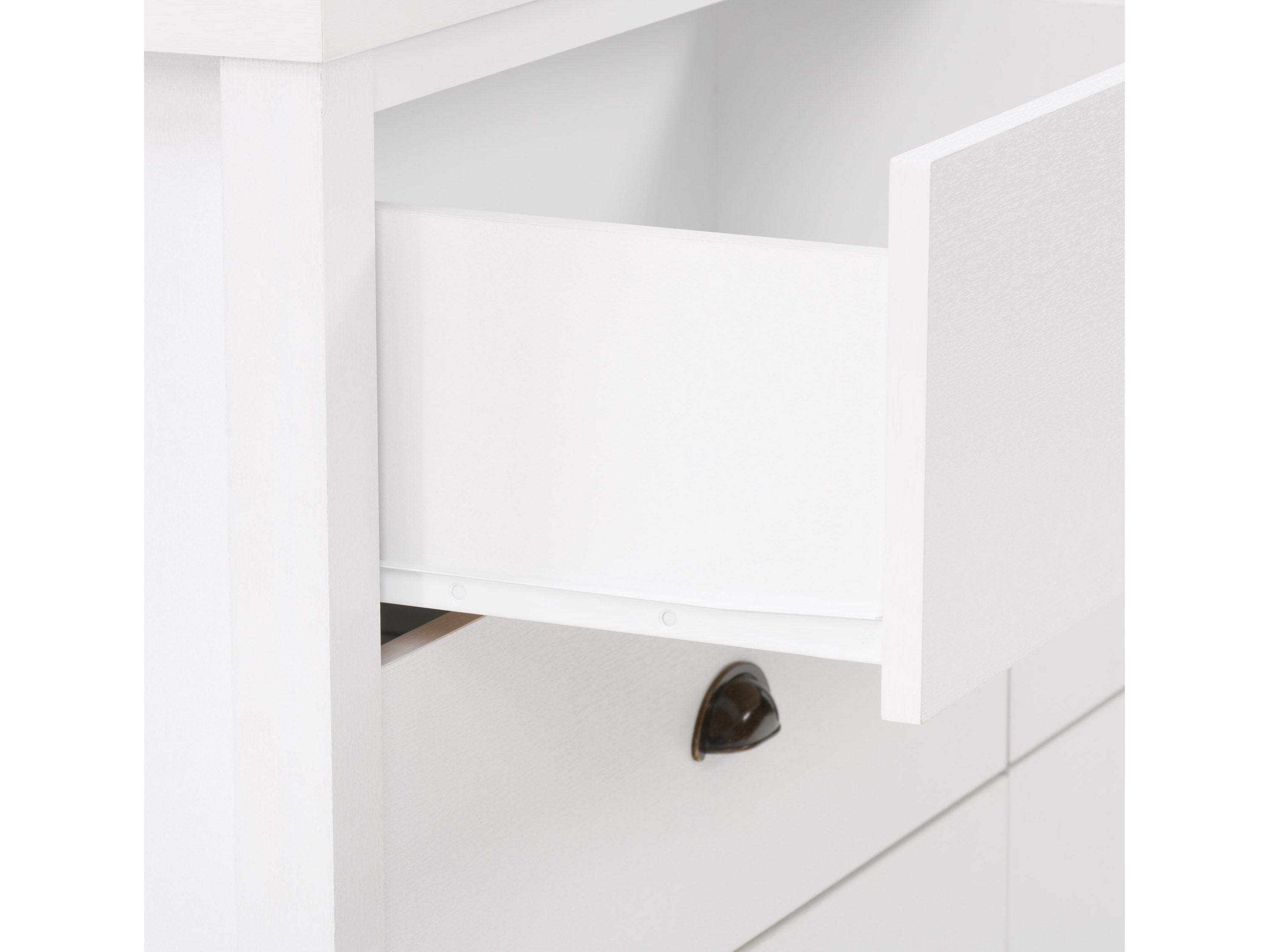 White 6-Drawer Dresser - Modern Wooden Chest of Drawers for Bedroom Storage & Organization | Perfect for Clothes, Linens & Accessories