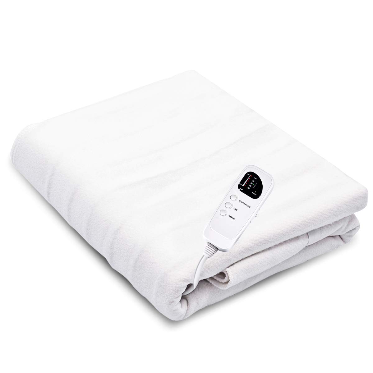 Giantex Electric Heated Mattress Pad with Digital Timer & 5 Heat Settings - Overheat Protection, Machine Washable - Perfect for Massage Tables, Spa Treatments, Home Use & Winter Warmth (White)