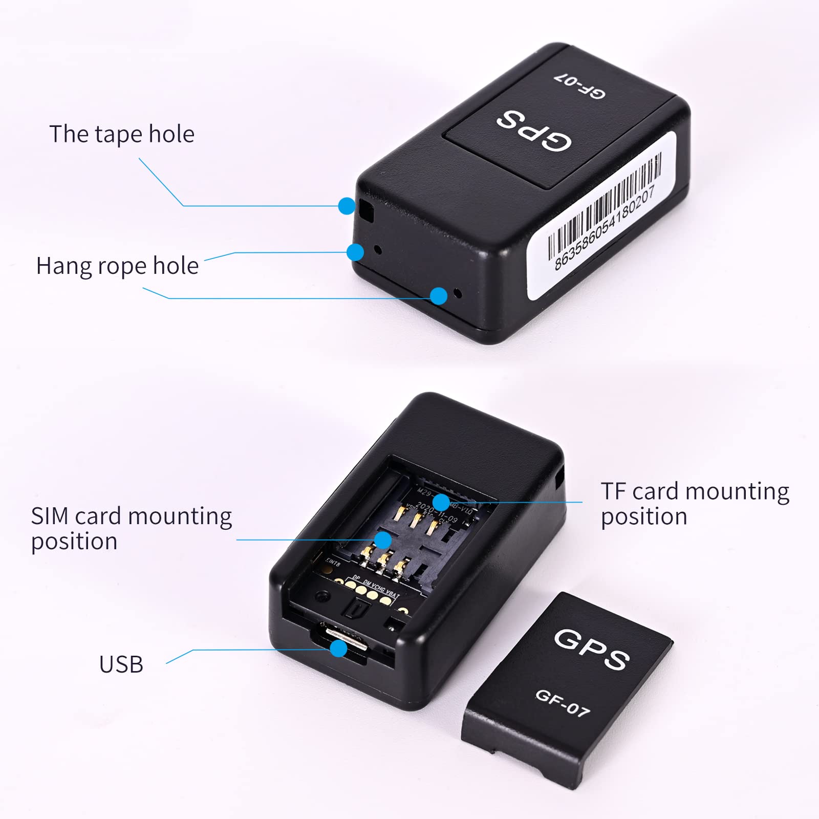 Mini GPS Tracker for Cars - Real-Time Vehicle Locator with No Monthly Fee | USA Coverage for Fleet & Personal Use