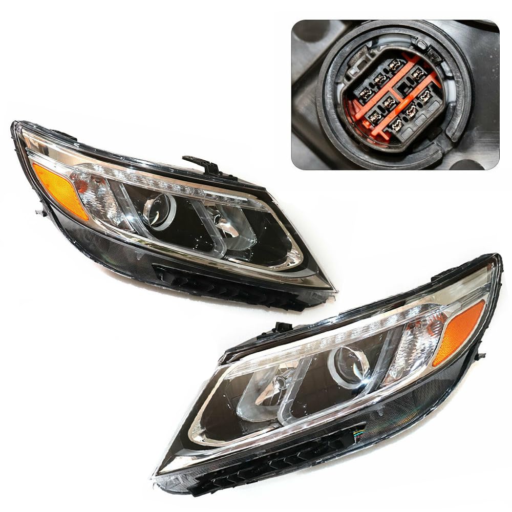 2014-2015 Kia Sorento LED Headlight Assembly with DRL - OE 921021U600, KI2503165, 921011U600, KI2502165 - Driver & Passenger Side (Left & Right) - Perfect for Night Driving & Off-Road Adventures
