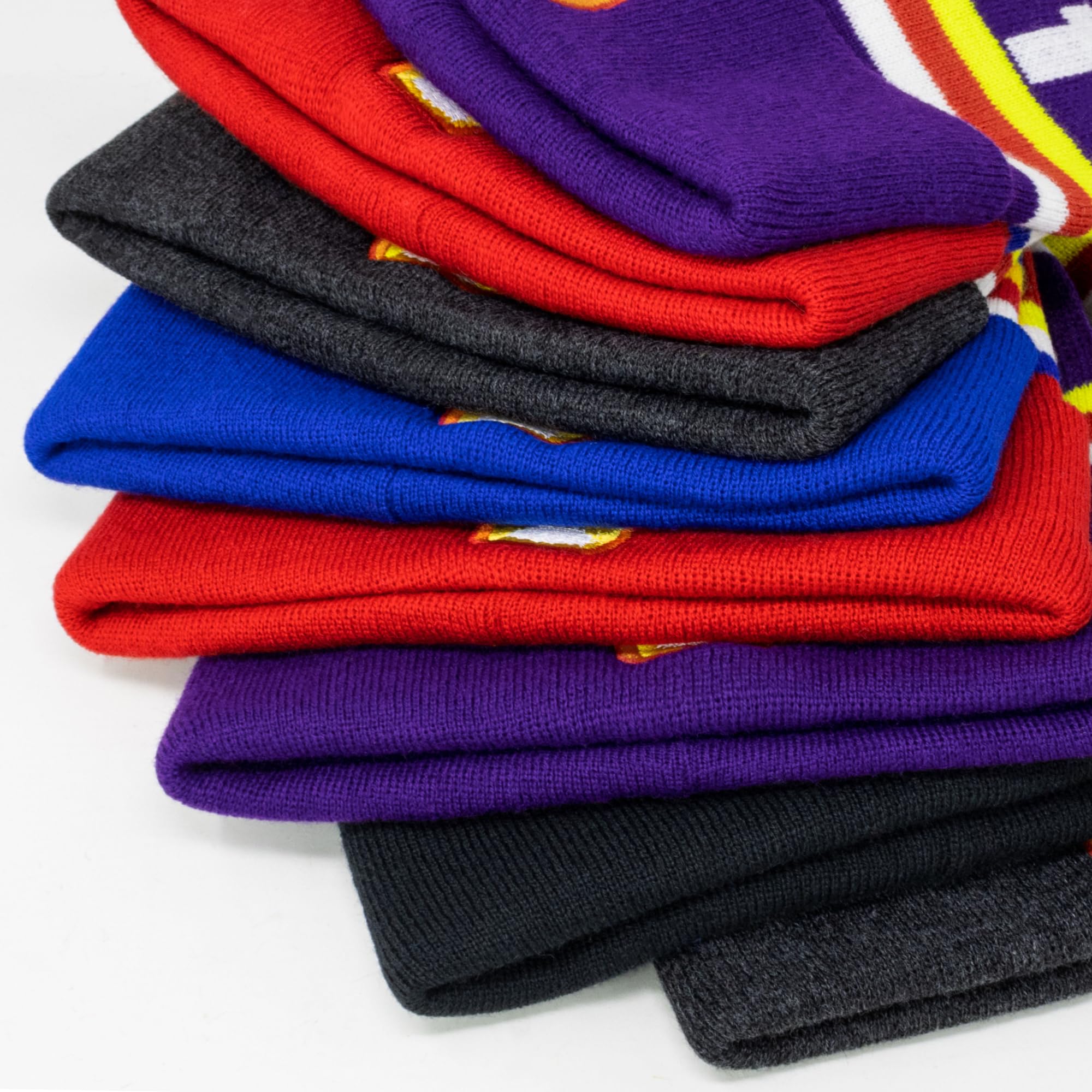 Skully Pom Pom Knit Beanie - Warm Winter Hat for Men & Women | Colorful Outdoor Beanie with Fun Design | Perfect for Skiing, Snowboarding & Cold Weather Activities