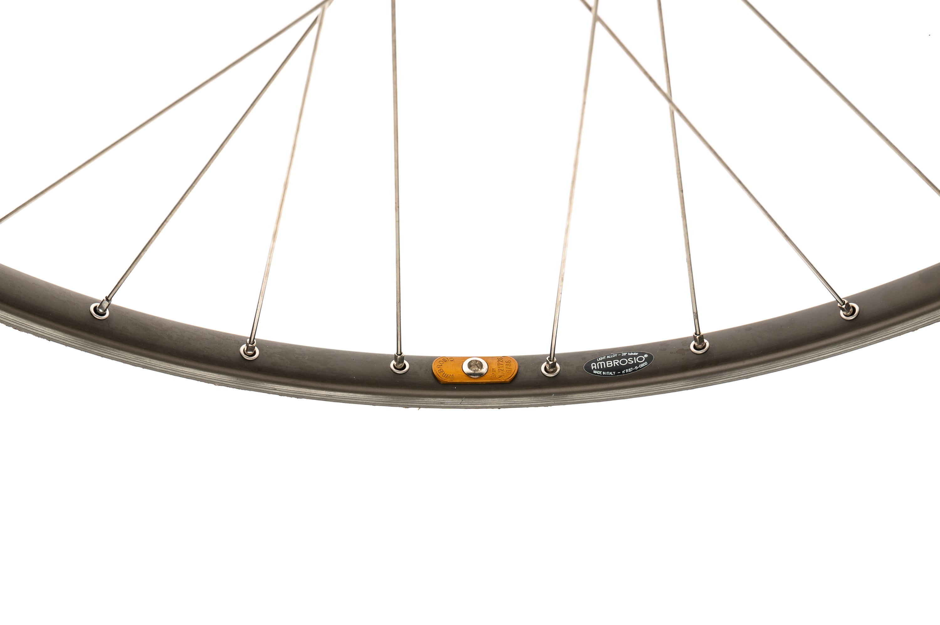 Ambrosio Nemesis 700c Aluminum Tubular Rear Wheel - Lightweight & Durable for Road Racing & Training