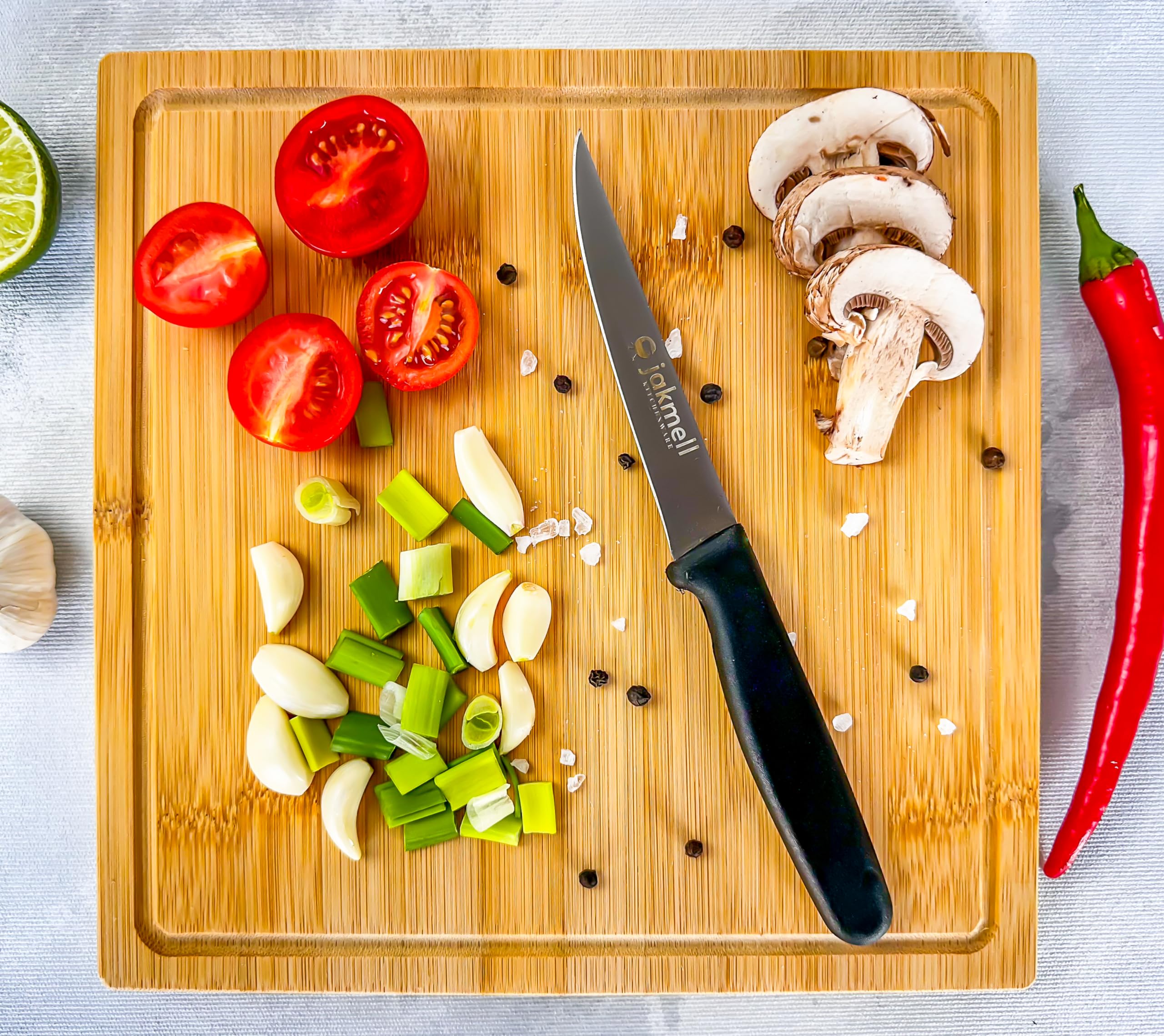 4 Inch Paring Knife with Black Handle - Premium Stainless Steel Kitchen Utility Knife for Peeling, Slicing & Precision Cutting - Ergonomic Non-Slip Grip - Perfect for Fruits, Vegetables & Detailed Food Prep - Ideal for Home Chefs & Professional Kitchens