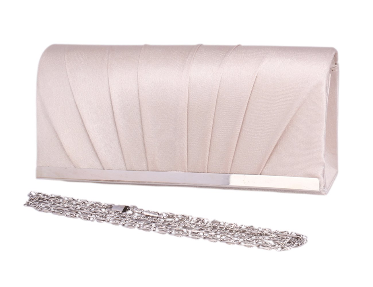 Elegant Women's Satin Pleated Clutch Bag - Perfect for Weddings, Evening Parties & Special Occasions | Stylish Evening Purse for Formal Events & Date Nights