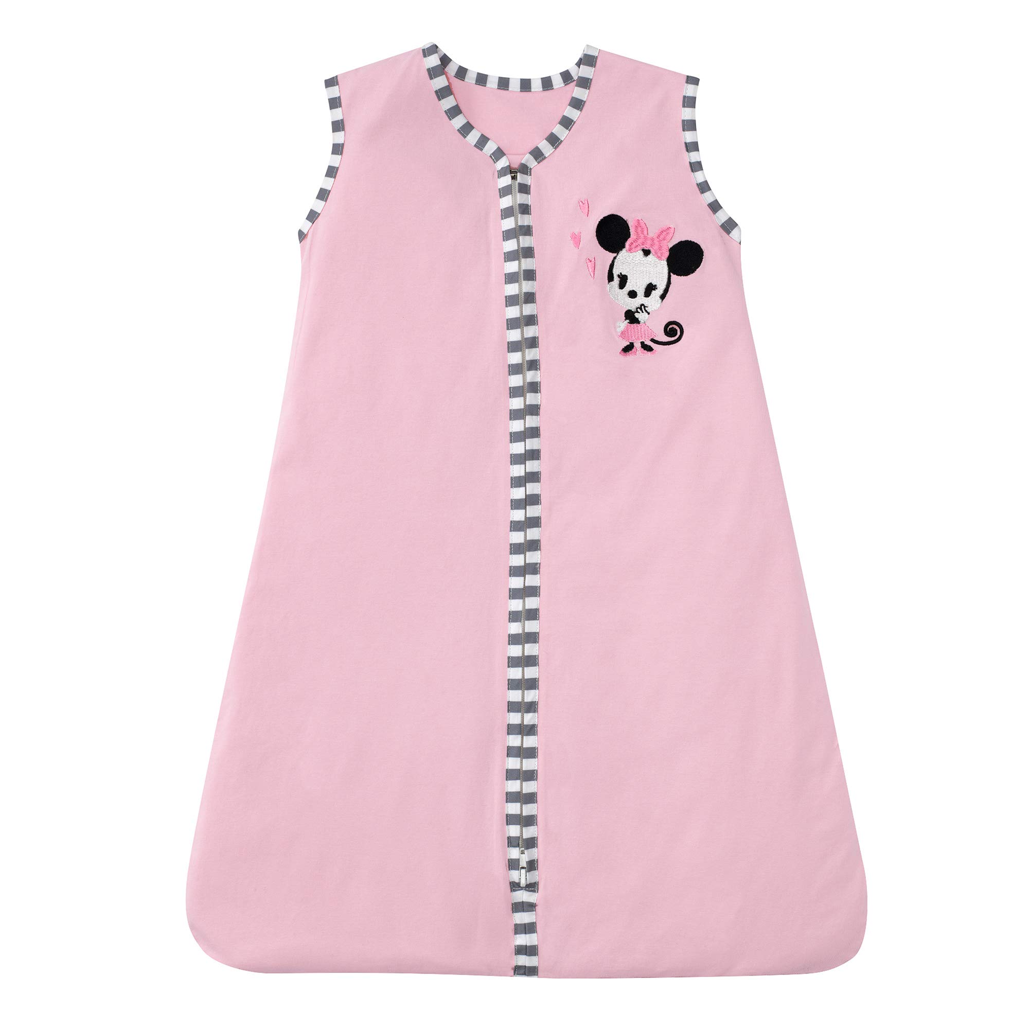 Lambs & Ivy Disney Baby Minnie Mouse 4-Piece Crib Bedding Set - Soft Pink Nursery Decor for Girls | Perfect for Baby Showers & Nursery Room Themes