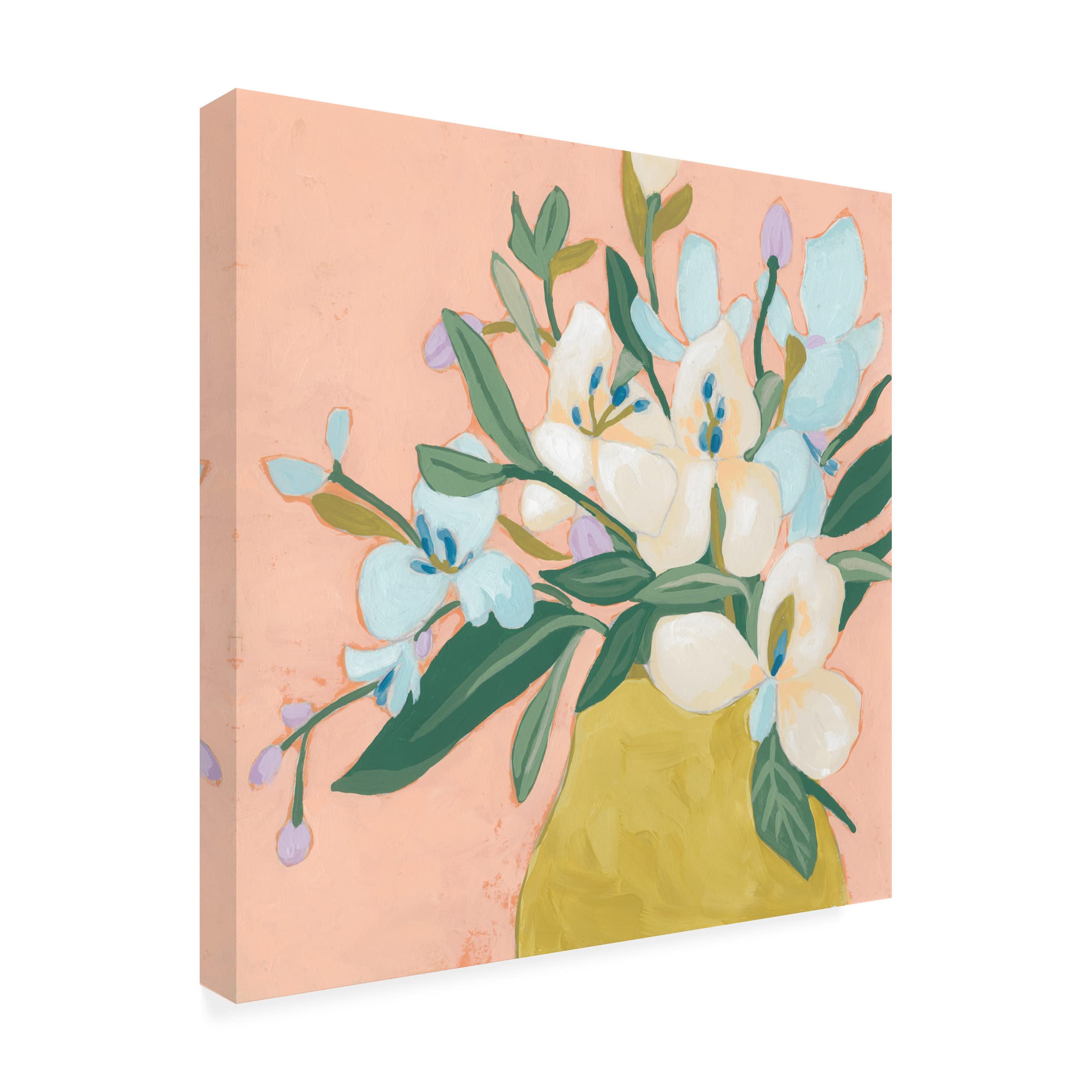 Floral Allure II Canvas Wall Art Print by June Erica Vess - Botanical Flower Painting for Living Room, Bedroom & Office Decor
