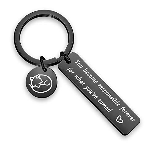 Little Prince's Fox Keychain Black