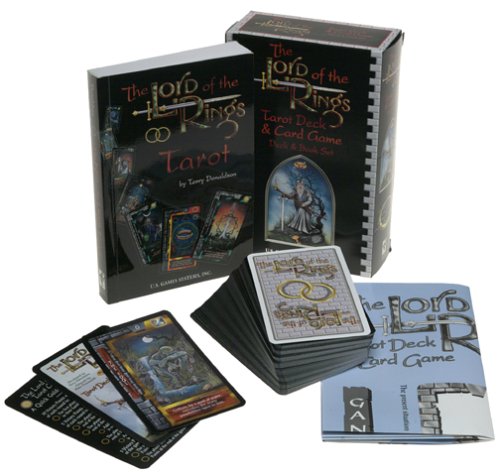 The Lord of the Rings Tarot Deck & Card Game Set with Guide Book - Fantasy Game for Collectors, Gift for LOTR Fans, Perfect for Divination & Themed Game Nights