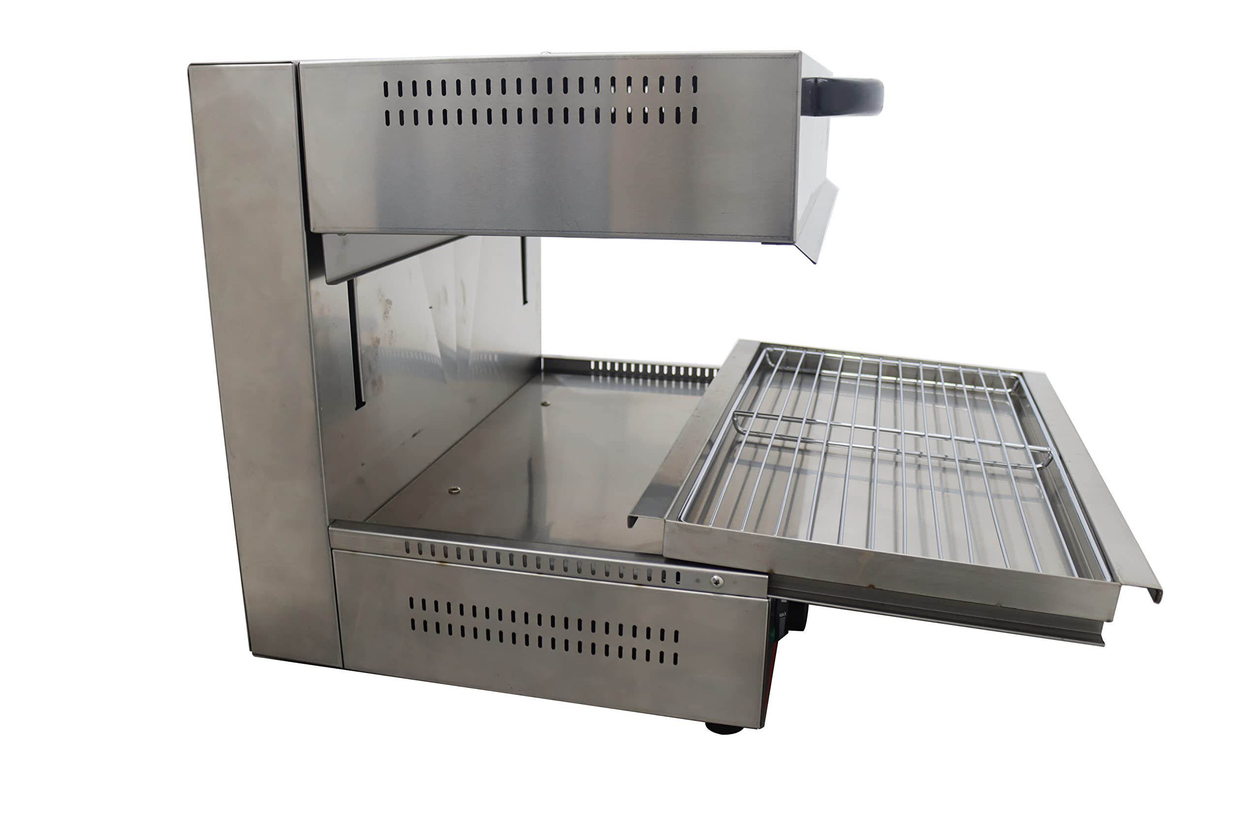 INTSUPERMAI 220V 4000W Commercial Electric Salamander Broiler - Stainless Steel Lift-Up Food Warmer, Cheese Melter & Grill Oven for Restaurants, Catering & BBQ