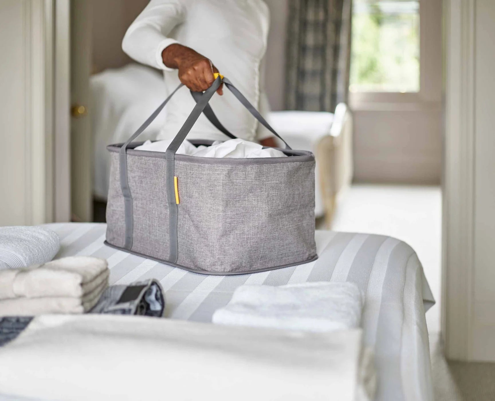2-Piece Laundry Basket Set with Handles - Foldable Clothes Hamper for Bedroom, Bathroom & Dorm Organization - Perfect for Laundry Sorting & Storage
