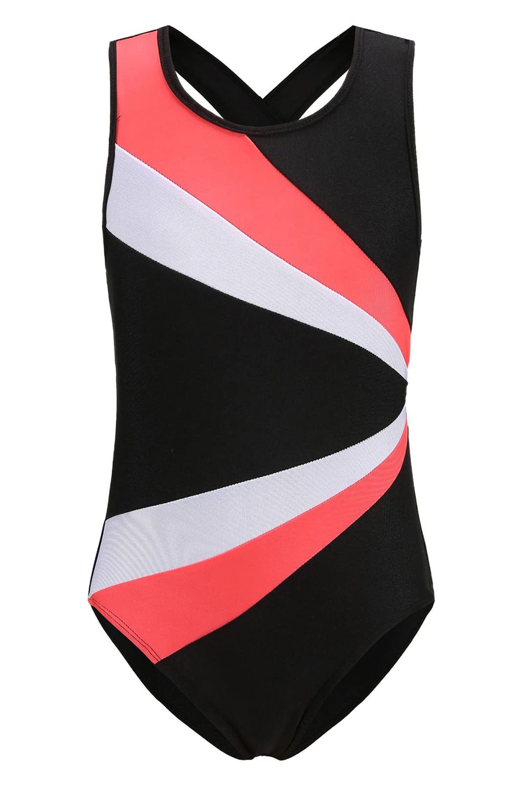 SEAUR Girls Gymnastics Leotards - Printed Sleeveless Ballet Dance Bodysuit for Kids Performance & Competition | Perfect for Ballet Class, Recitals & Gymnastics Training