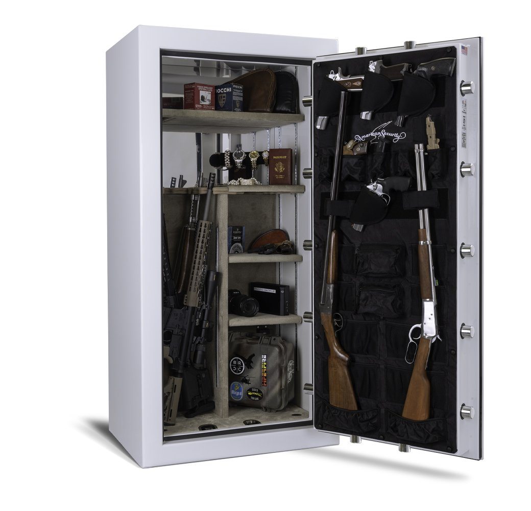 AMSEC BFX6032 Gun & Rifle Safe - Heavy Duty Fireproof Security Safe for Pistols, Rifles & Ammo - Digital Keypad & Biometric Fingerprint Lock - Home & Office Gun Storage Safe for Firearm Safety & Protection