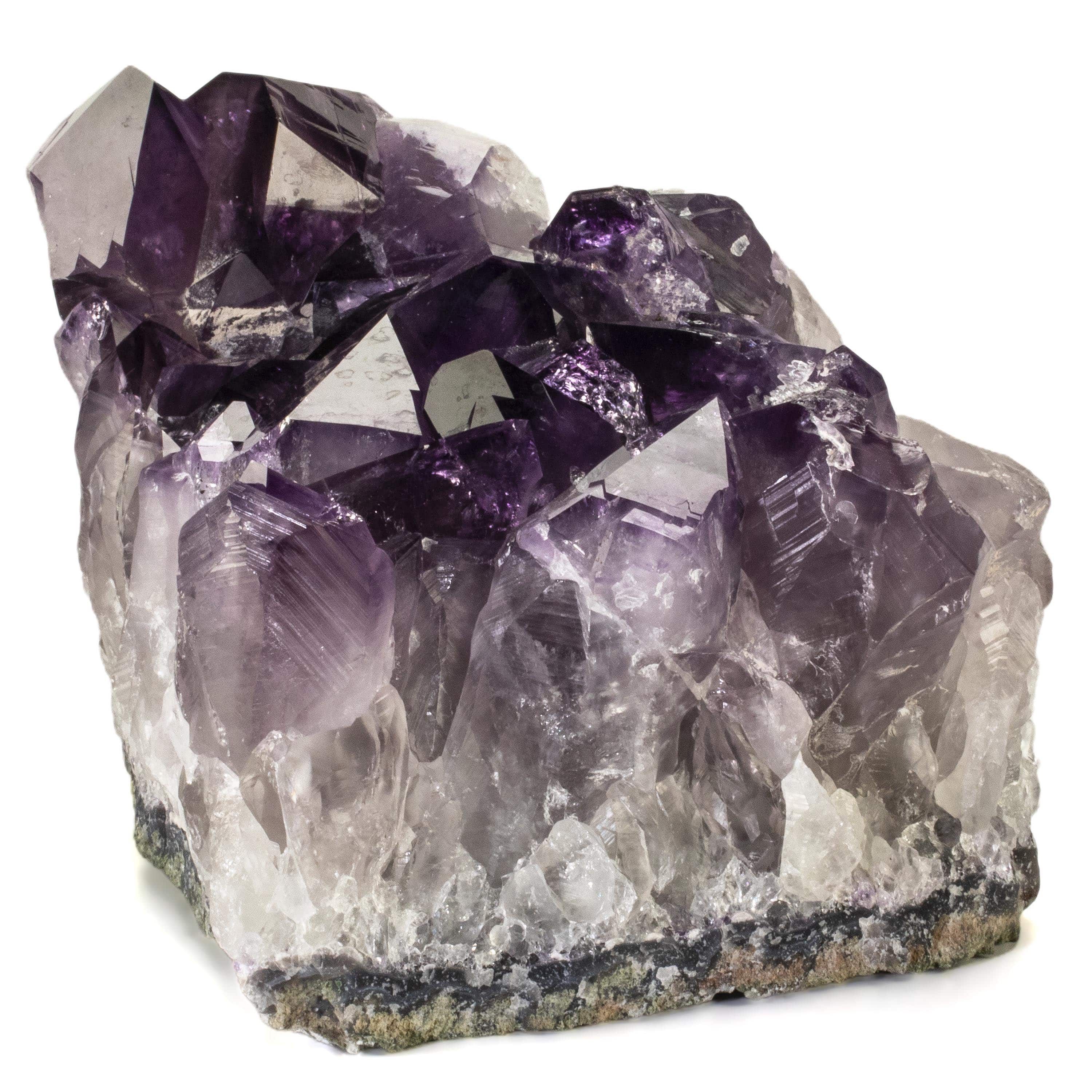 Natural Amethyst Geode - 6 Inch Purple Crystal Cluster with Stand (10 lbs) - Perfect for Home Decor, Meditation & Healing Crystals Collection