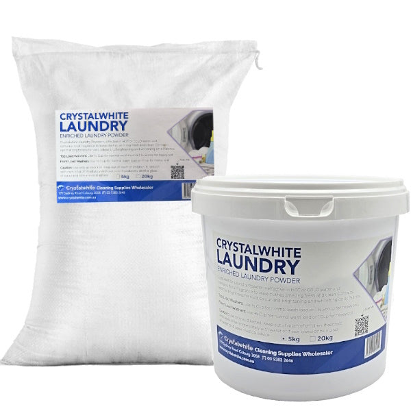 Crystalwhite Enriched Laundry Powder - Powerful Stain Remover & Brightener for Whites & Colors | Ideal for Family Laundry, Baby Clothes & Delicate Fabrics