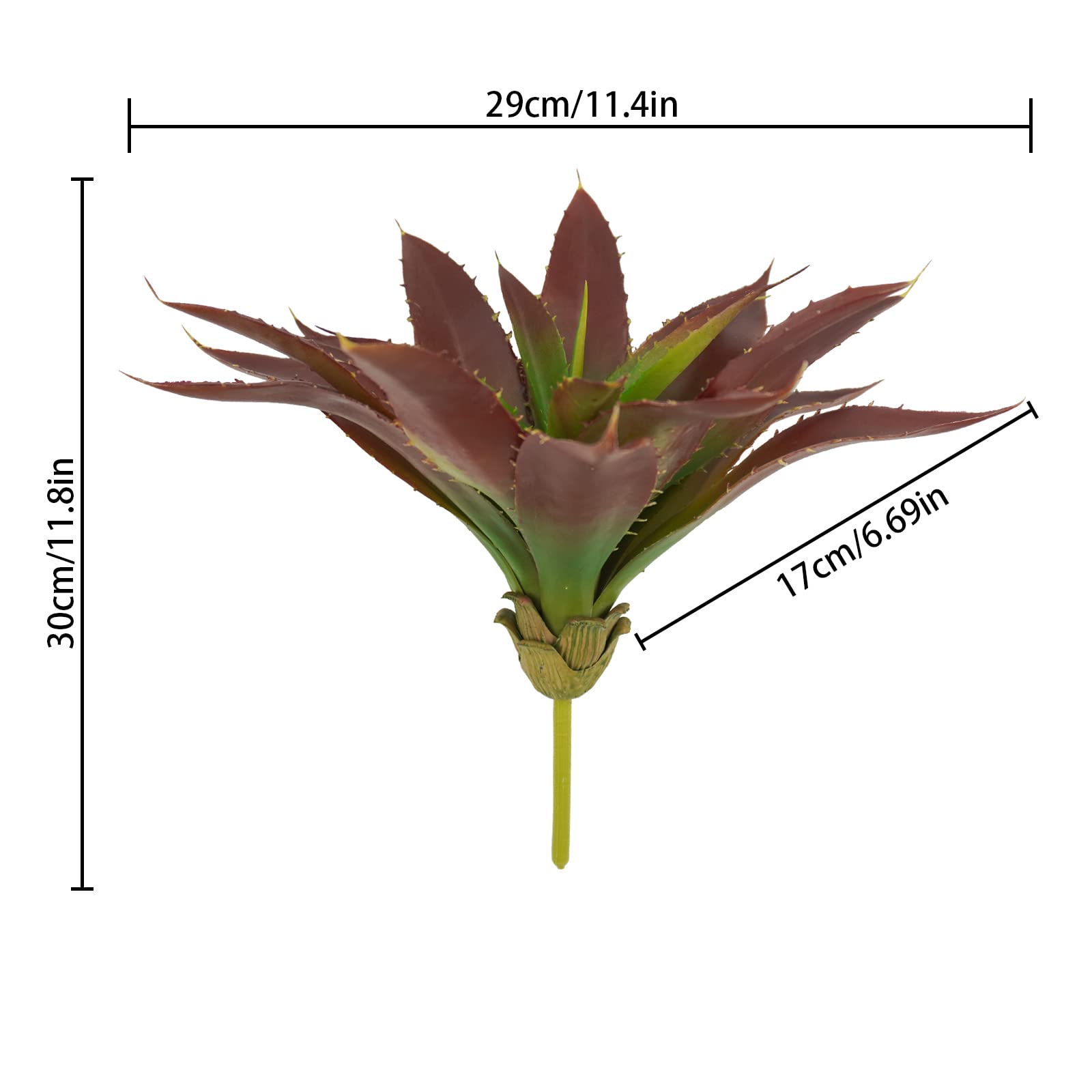 Agusbagli Artificial Succulents Plants - Large Fake Succulent Flowers with Real Touch Aloe Greenery, Unpotted for Home Decor, Outdoor Wedding & Floral Arrangements - Perfect for Table Centerpieces, Office Desk Decor and Garden Landscaping