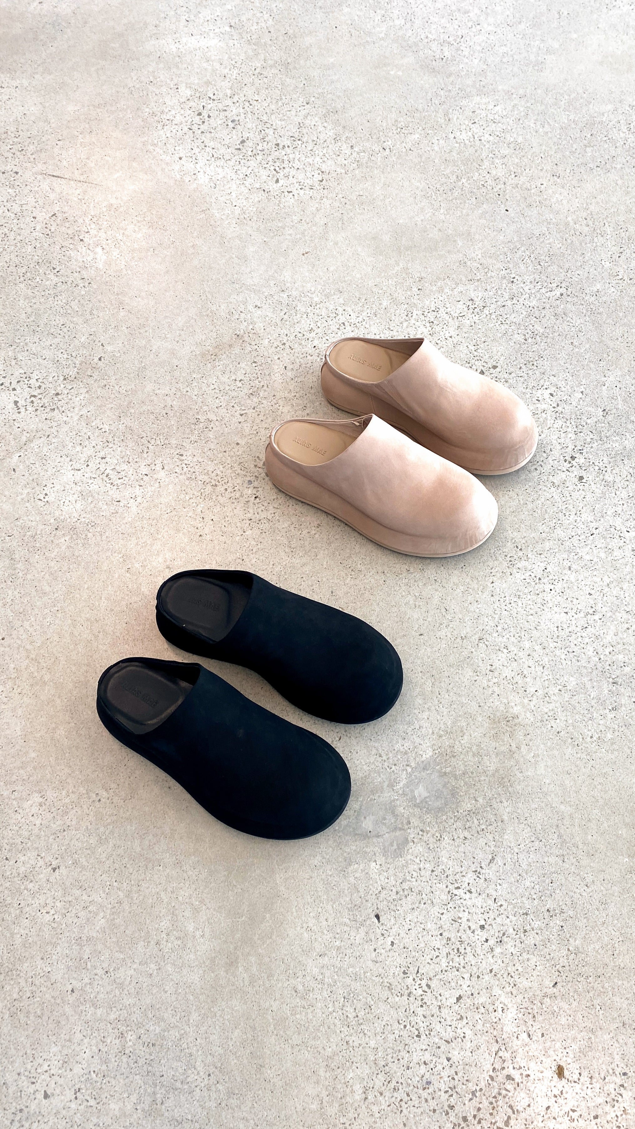 Alias Mae Phoebe Slide Sandals - Black Nubuck Leather Comfortable Slides for Women | Perfect for Beach, Pool, and Summer Casual Wear