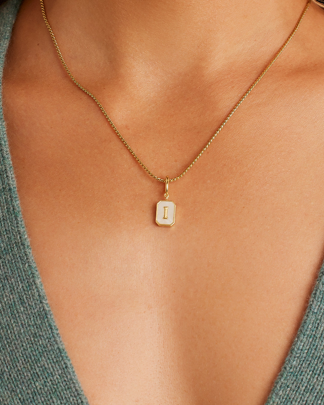 Vintage Alphabet Parker Charm Necklace - Elegant Initial Letter Pendant for Women - Perfect for Gifts, Anniversaries, and Everyday Wear