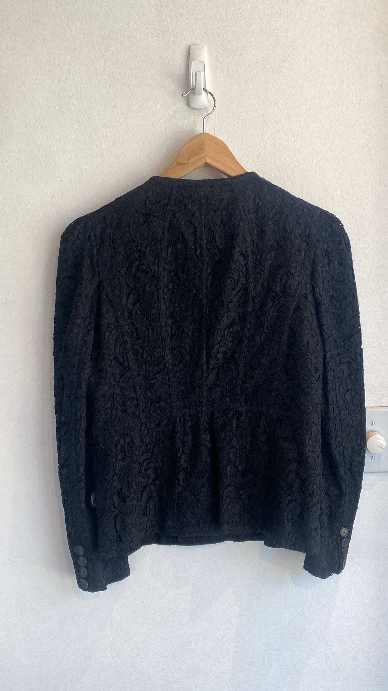 Burberry Black Lace Jacket for Women - Elegant Designer Outerwear for Evening Parties & Special Occasions