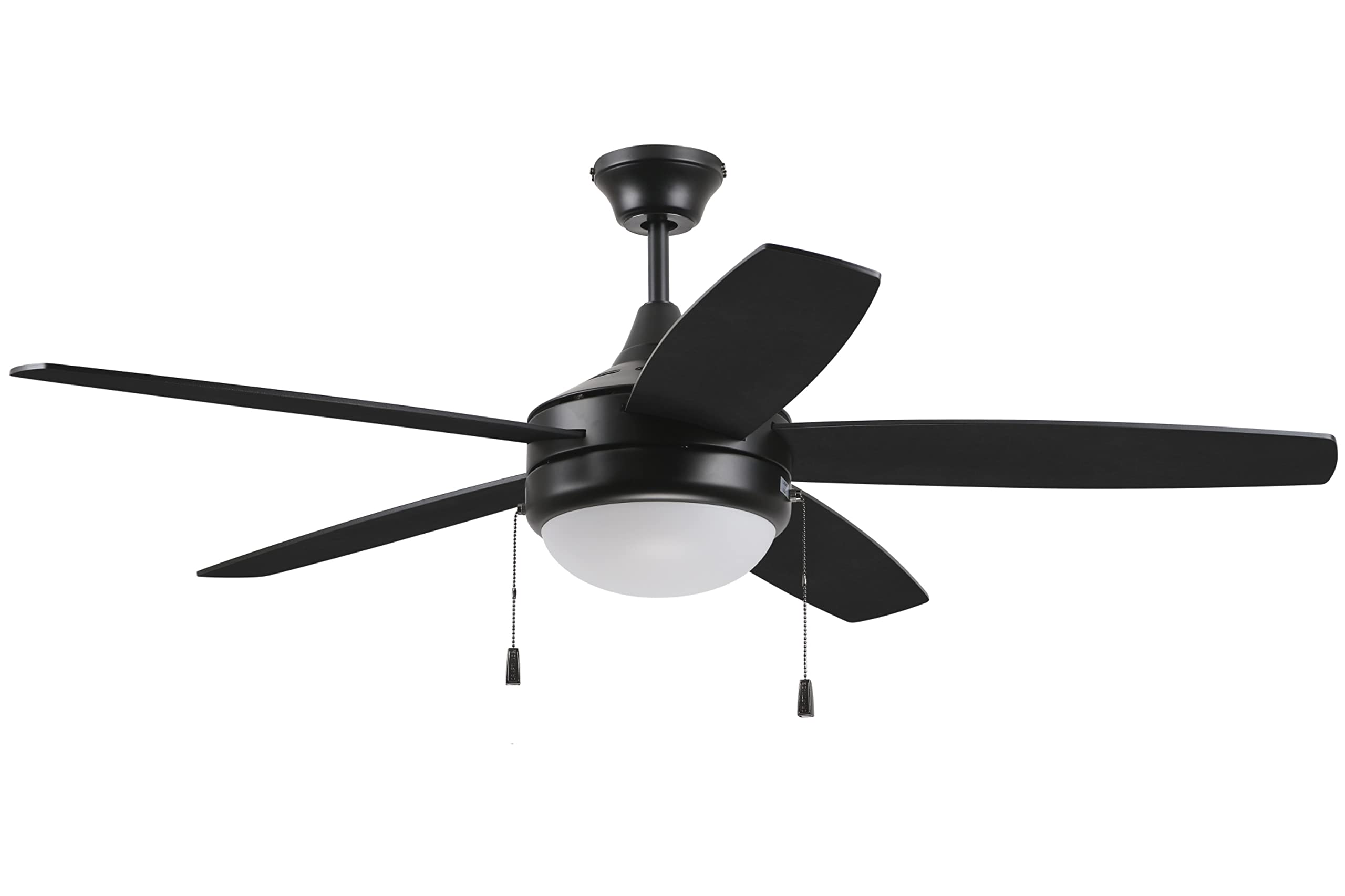 Craftmade EPHA52W5 Phaze 52 Inch White Ceiling Fan with LED Light Kit - Perfect for Living Room, Bedroom & Outdoor Patio Cooling