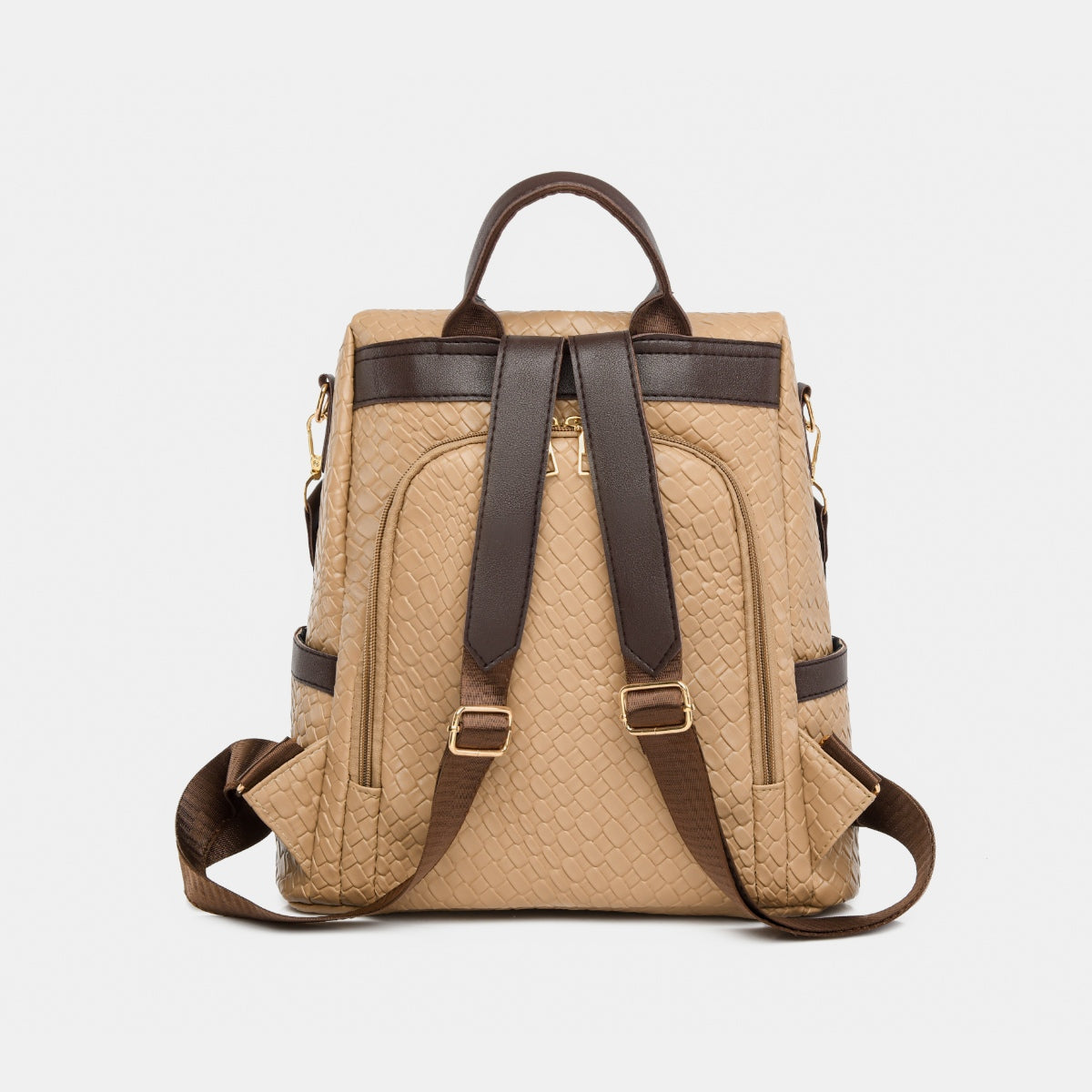 Premium PU Leather Backpack for Women & Men - Stylish Water-Resistant Laptop Bag for Work, School & Travel - 15.6 Inch Laptop Compartment & USB Charging Port