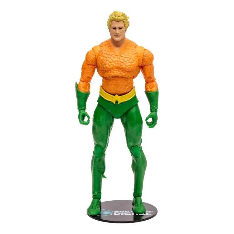DC Comics Aquaman Classic 7-Inch Action Figure with Digital Code - Perfect for Collectors, Gifts, and Superhero Display