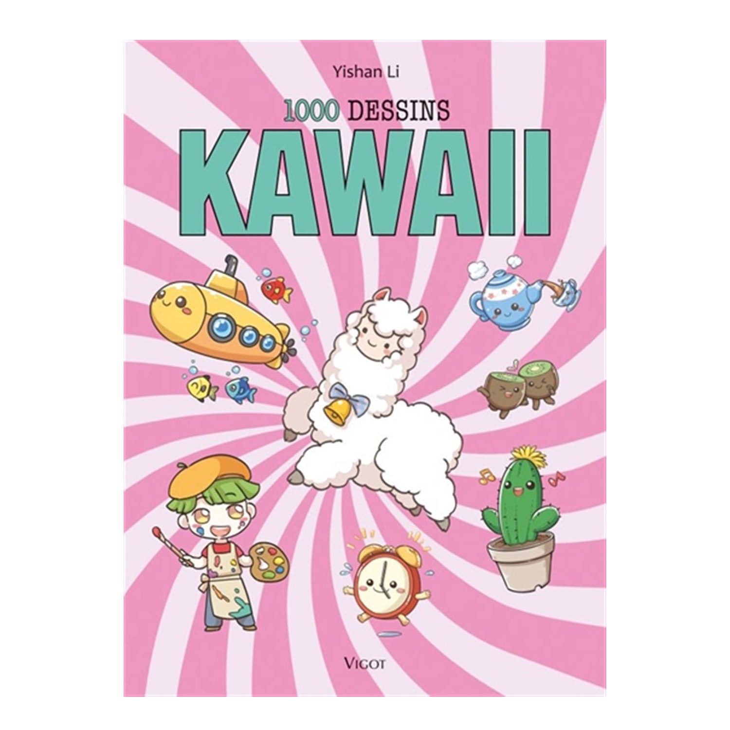 1000 Kawaii Drawings - French Edition | Cute & Adorable Sketchbook for Artists, Beginners & Kids | Perfect for Doodling, Sketching & Creative Art Projects