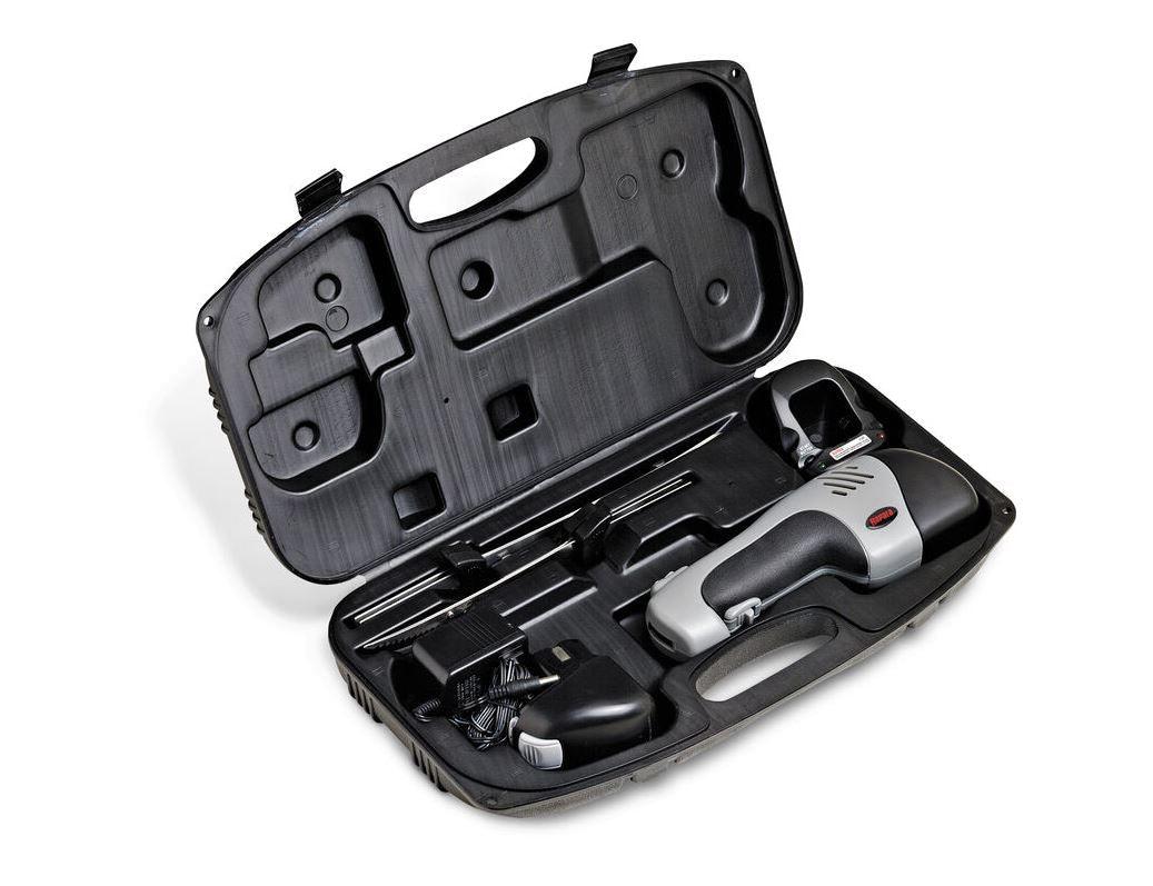 Rapala PGEFR Deluxe Cordless Fillet Knife Set - Electric Fillet Knife for Fish Cleaning, Fishing & Outdoor Cooking - Perfect for Camping, Boating & Home Kitchen Use
