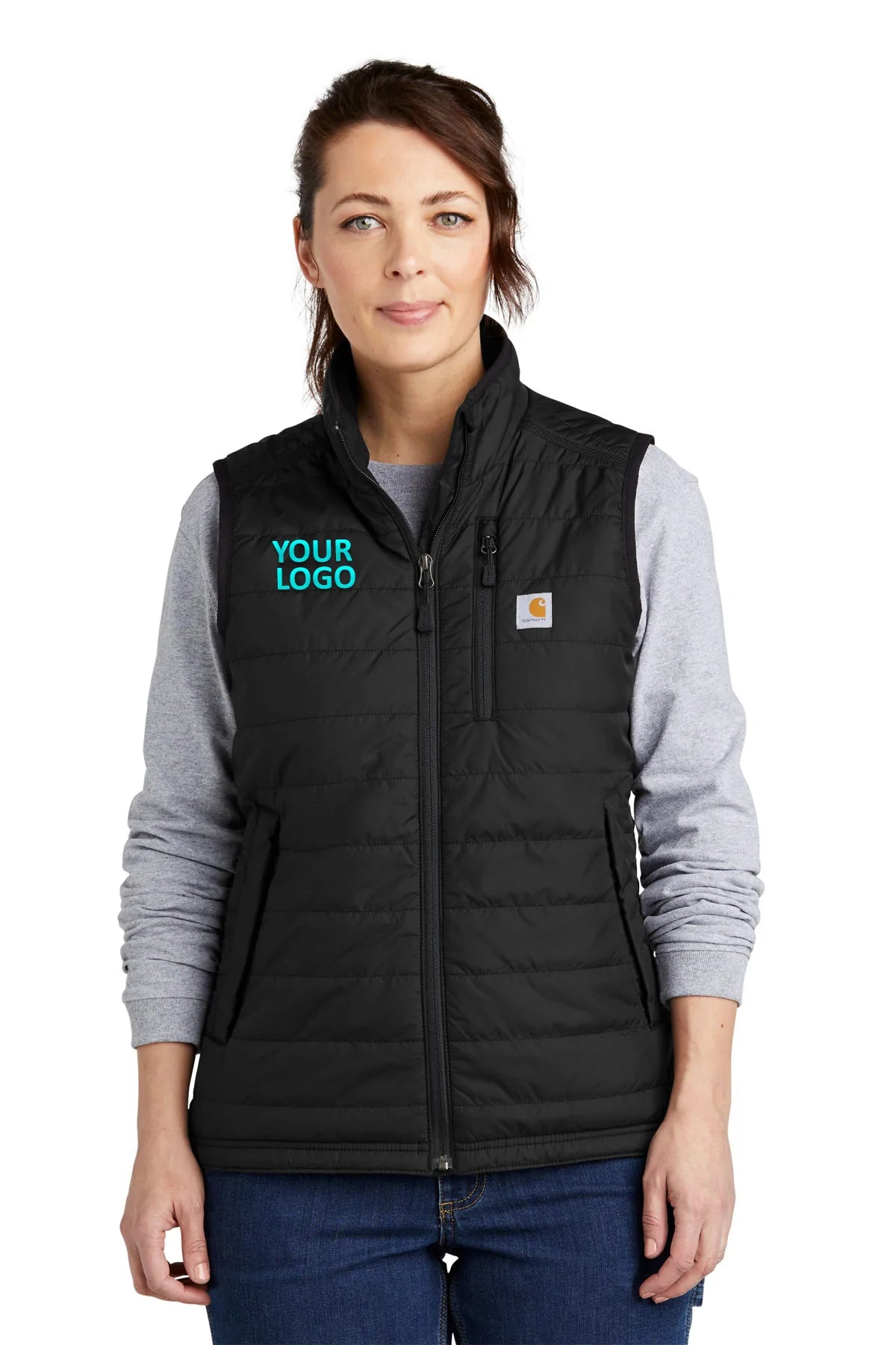 Carhartt Women's Gilliam Custom Fit Vest - Black | Workwear & Outdoor Activities | Durable & Stylish for Job Sites, Hiking & Casual Wear