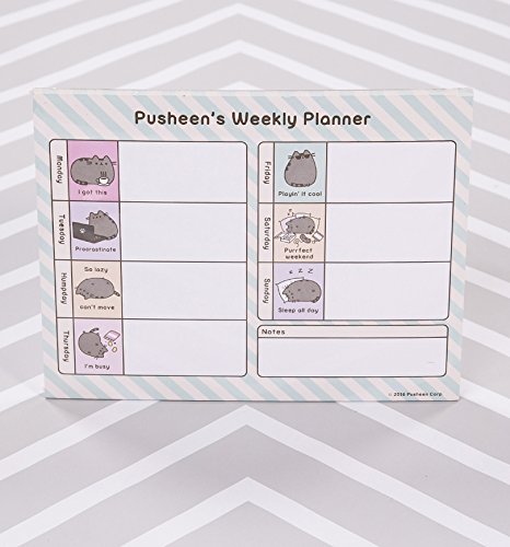 Pusheen Cute Cat Desk Pad Mouse Mat - Large Non-Slip Gaming & Office Work Surface - Perfect for Computer, Laptop, Drawing & Home Office Decor