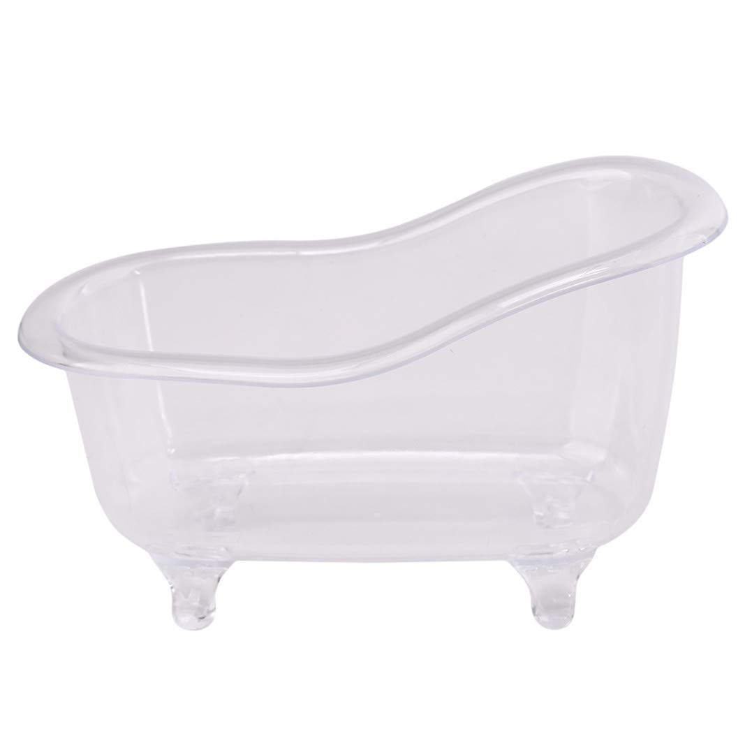 Underleaf Soap Storage Box - Mini Bathtub Organizer for Toothbrush, Toothpaste & Cosmetics | Bathroom & Vanity Countertop Organizer for Makeup Tools & Accessories | Perfect for Small Space Organization in Bathrooms, Dorms & Travel