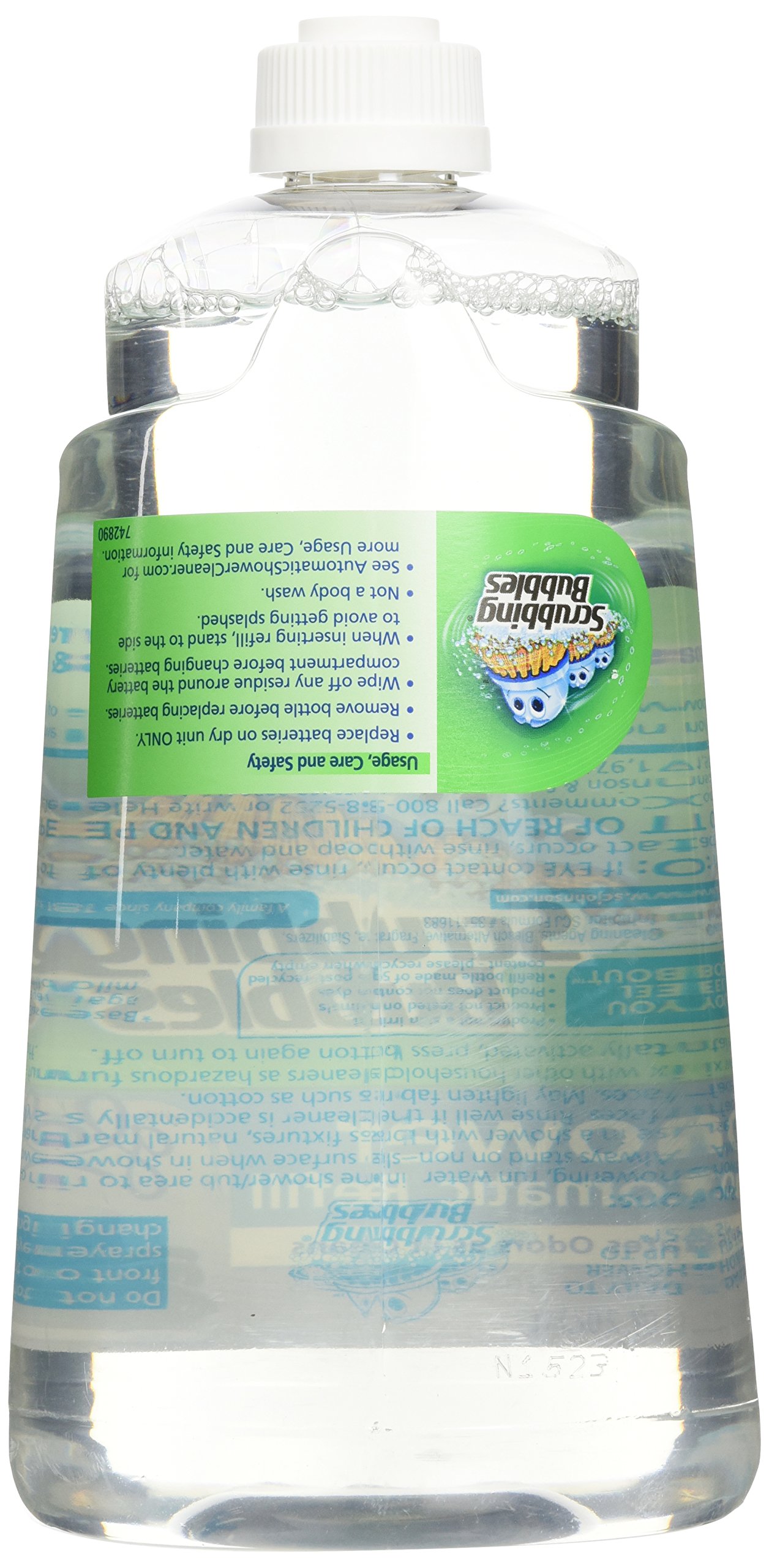 Scrubbing Bubbles Automatic Shower Cleaner Refill - Refreshing Spa Scent - 34 oz (2 Pack) - Eliminates Soap Scum & Hard Water Stains - Perfect for Bathroom, Shower & Tile Cleaning