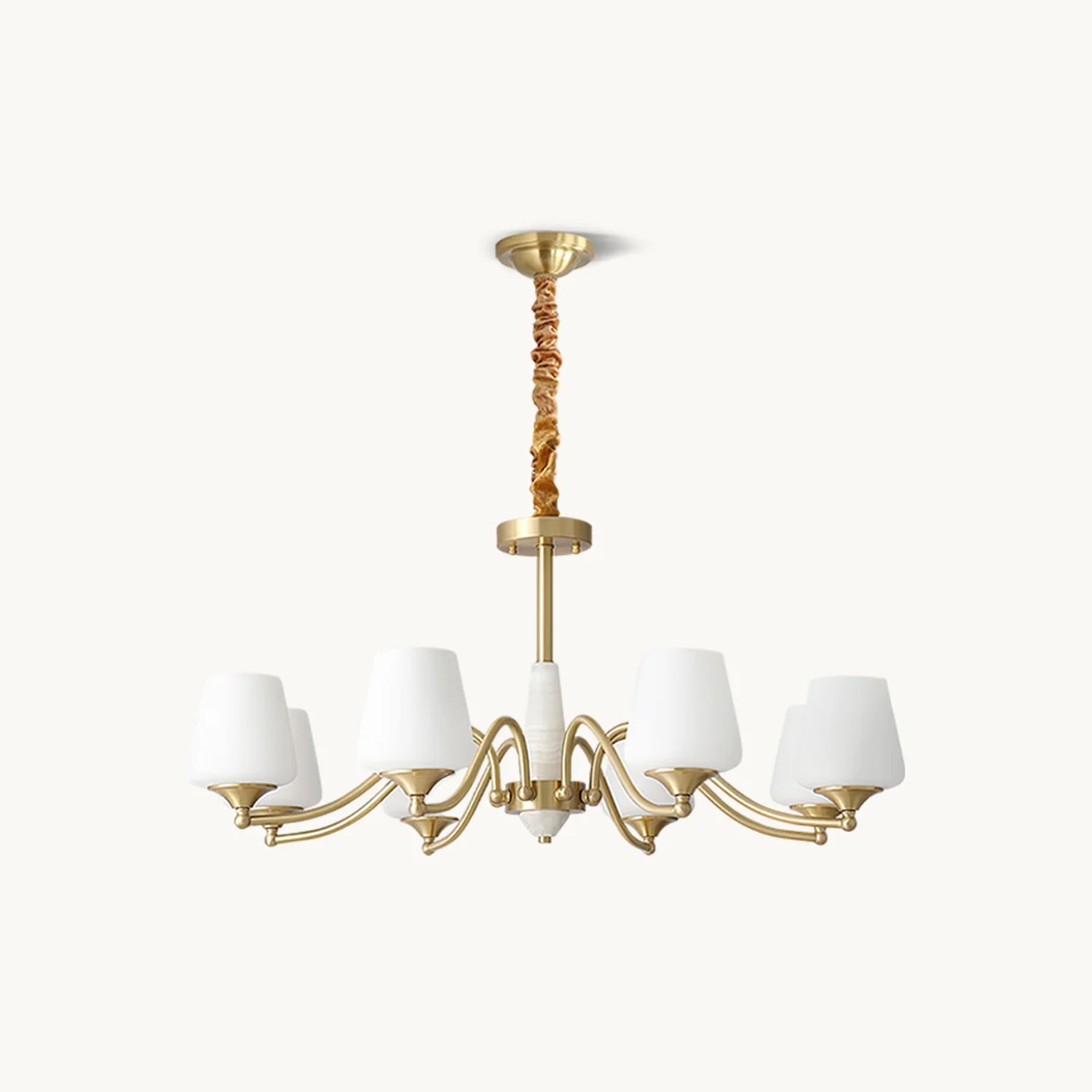 Vintage American Chandelier - Classic Retro Ceiling Light Fixture for Dining Room, Bedroom & Living Room Decor
