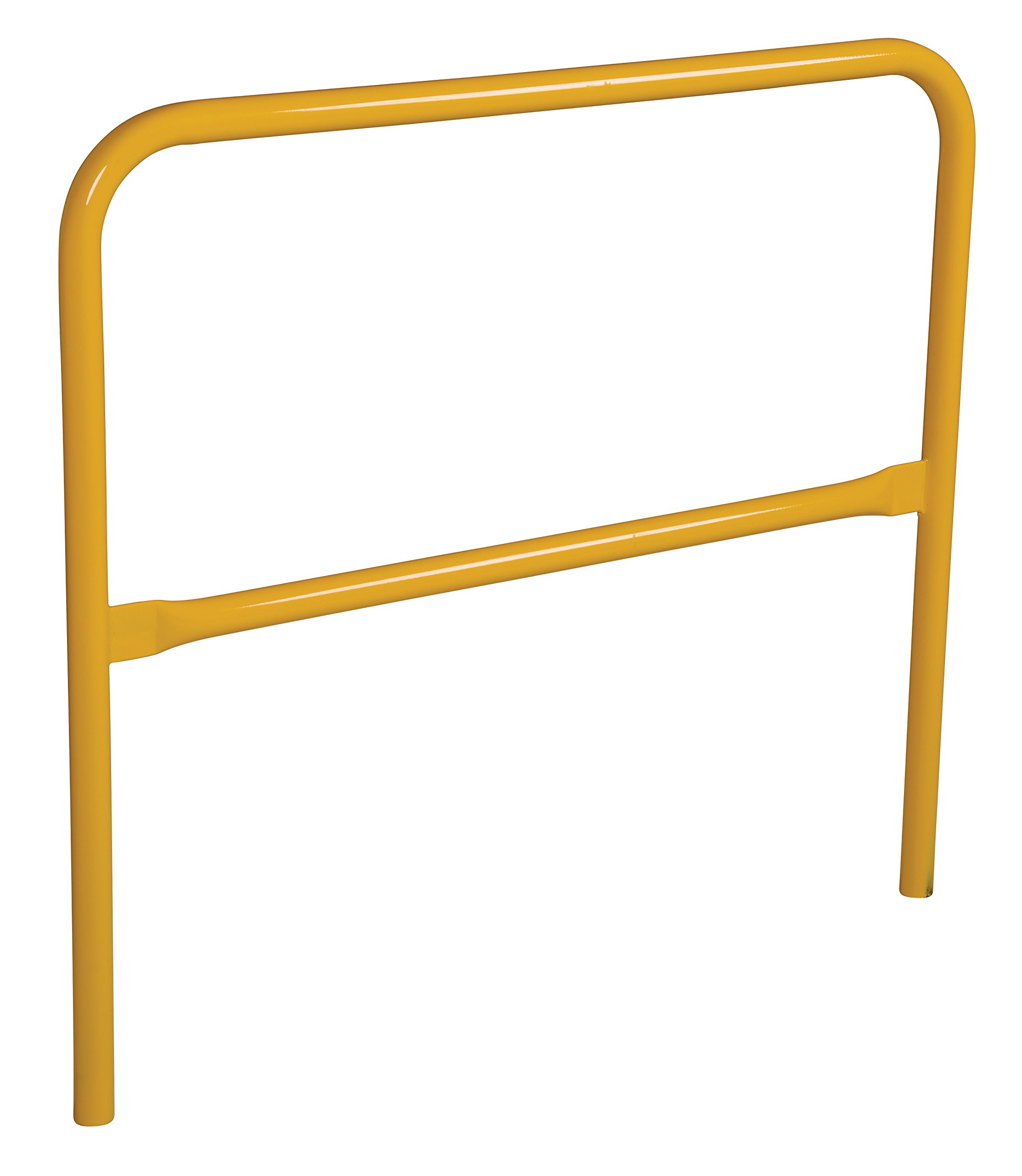 Vestil VDKR-4 Yellow Powder Coated Steel Safety Railing Pipe - 48