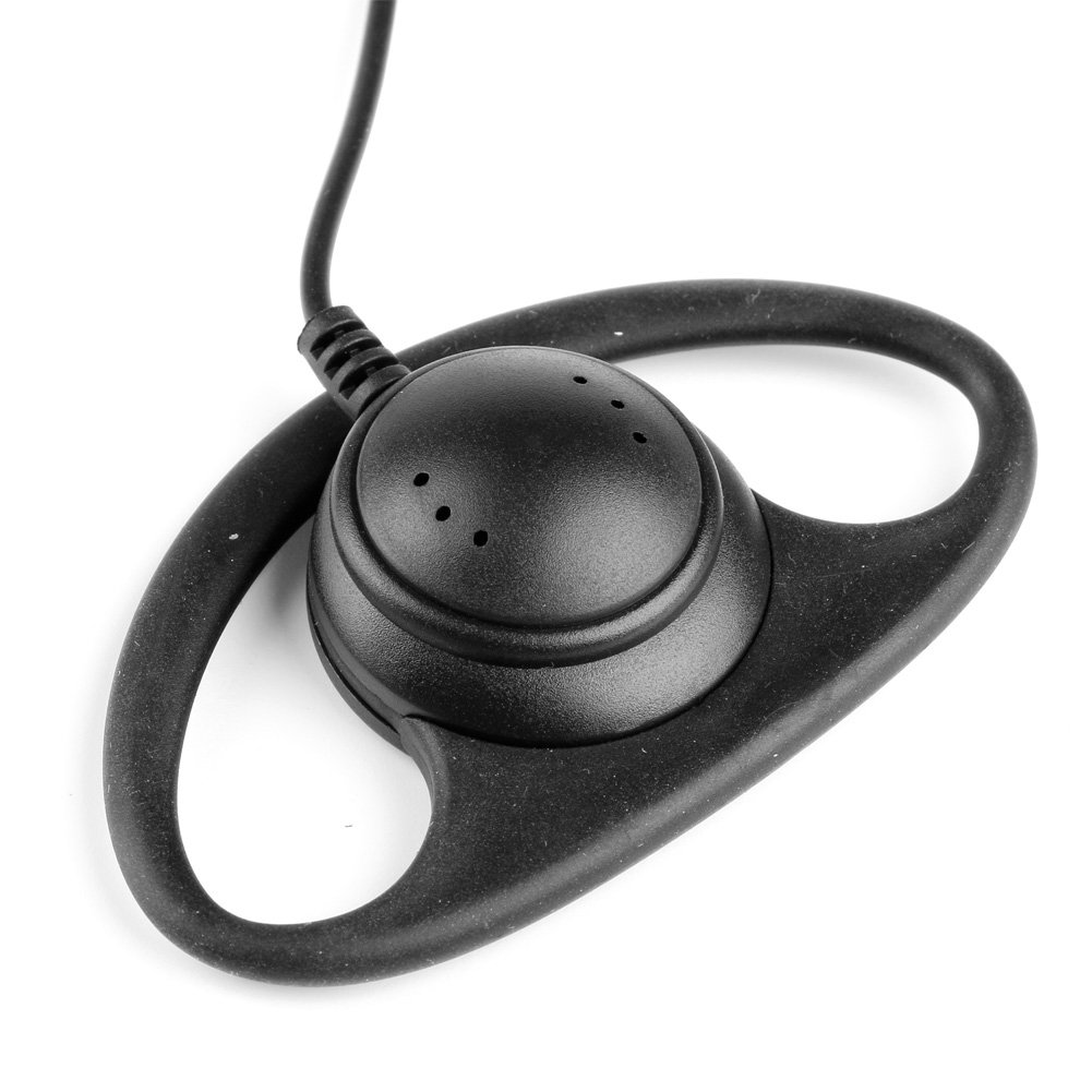 VSILAY 3.5mm D-Shaped Earpiece Headset for Two-Way Radios & Walkie Talkies - Secure Fit, Clear Communication for Construction, Security, and Outdoor Activities