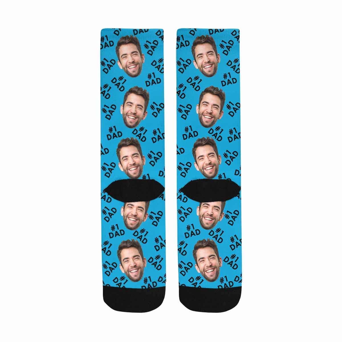 Personalized Father's Day Gift Socks - Custom Photo Face Funny Dad Socks for Men | Unique Birthday, Christmas & Father's Day Presents | Comfortable Novelty Socks for Gag Gifts & Special Occasions