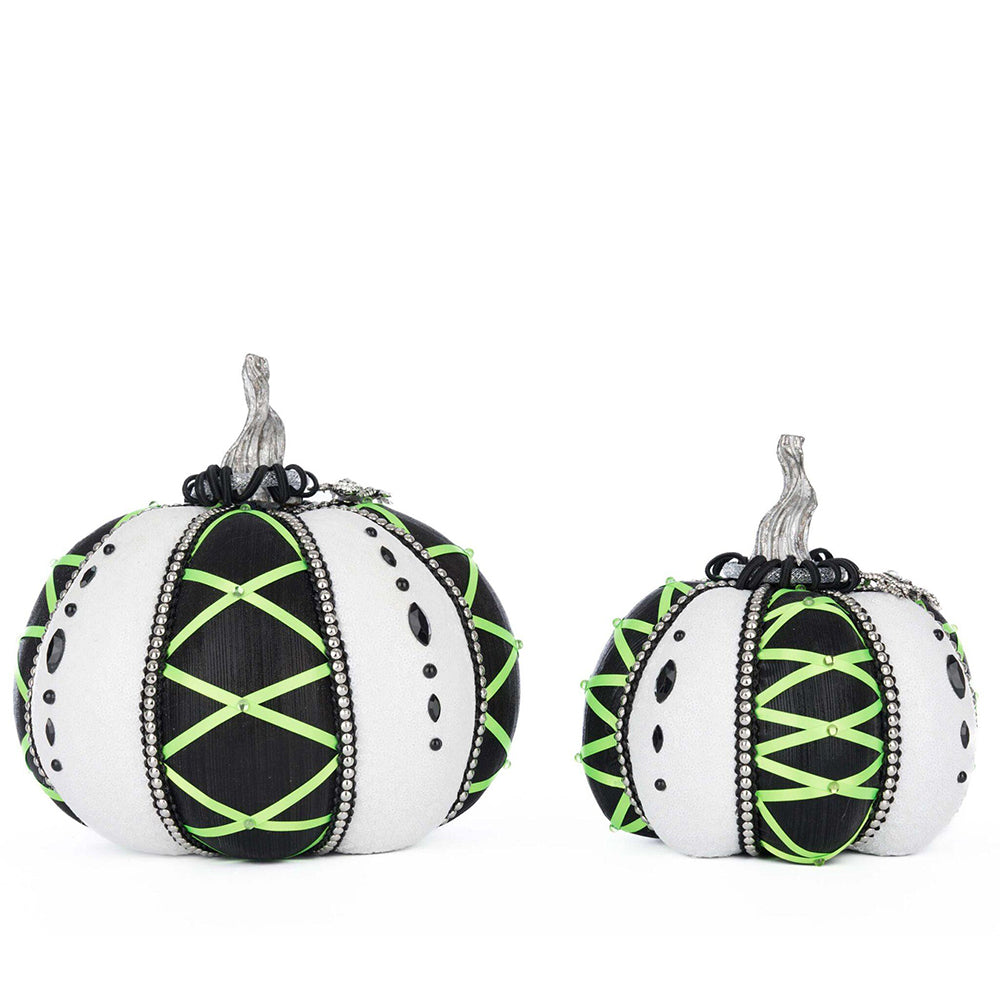 Katherine's Collection Chaotic Concoctions Pumpkin Set of 2 - Halloween Home Decor, Fall Table Centerpiece, Thanksgiving Decorations