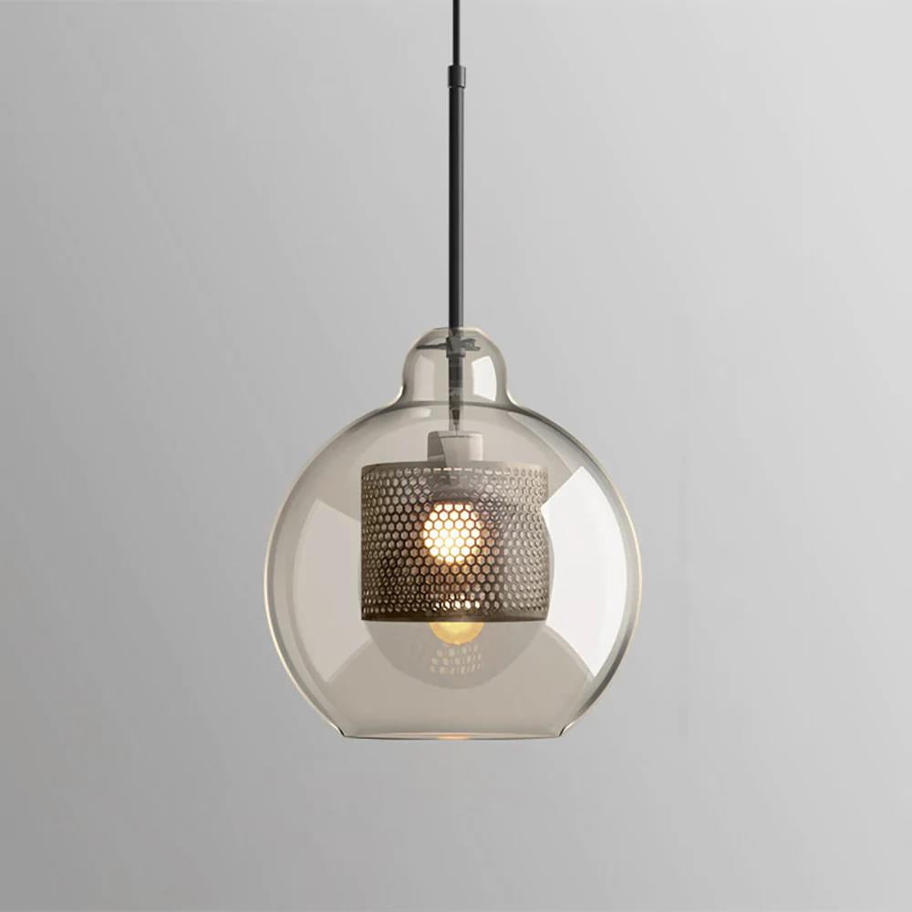 Chiswick Glass Pendant Light - Modern Hanging Ceiling Lamp for Kitchen Island, Dining Room & Bedroom Lighting