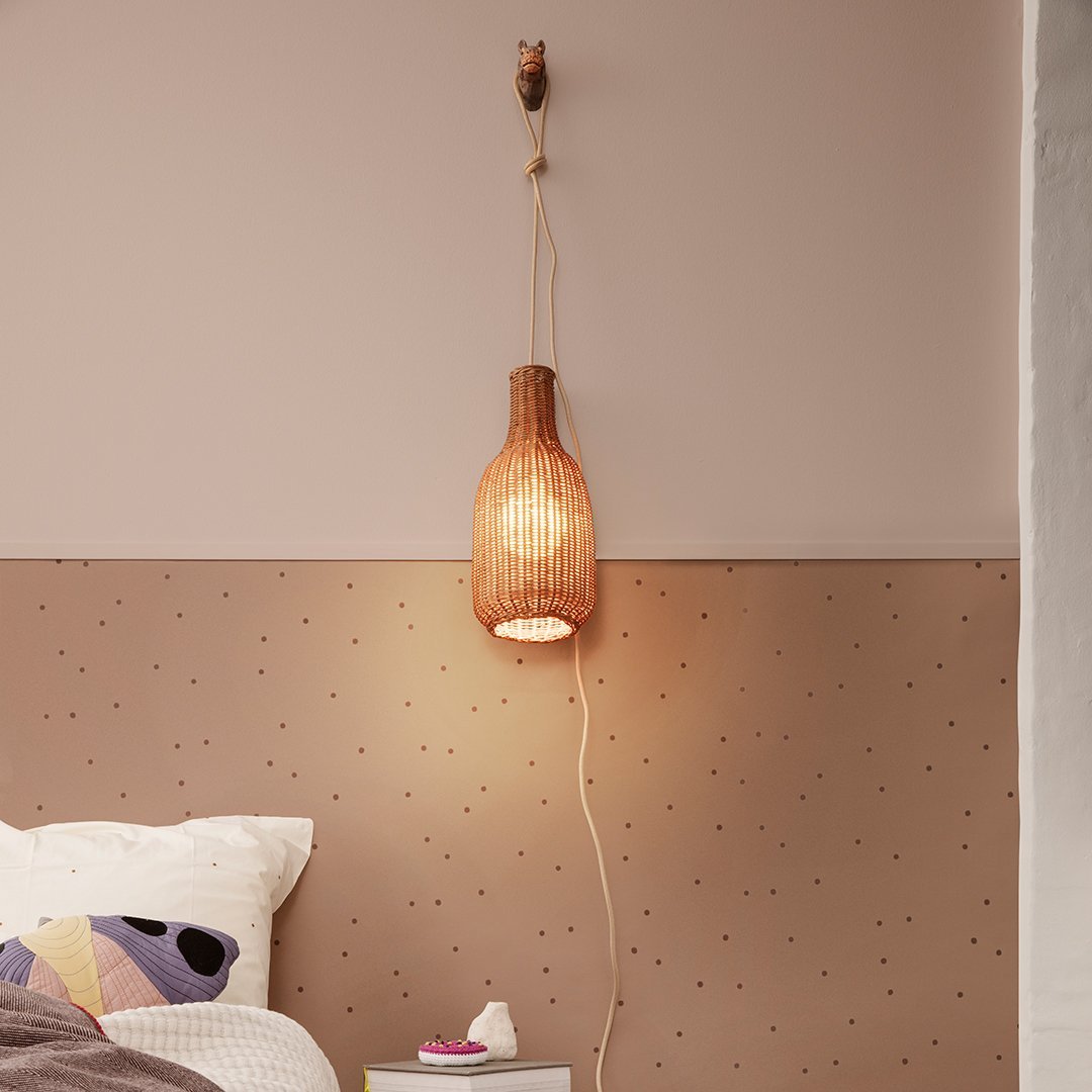Handmade Braided Rattan Bottle Lamp Shade - Natural Woven Rattan Light Cover for Table Lamps, Pendant Lights & Home Decor - Perfect for Living Room, Bedroom, Patio and Boho Style Interior Design