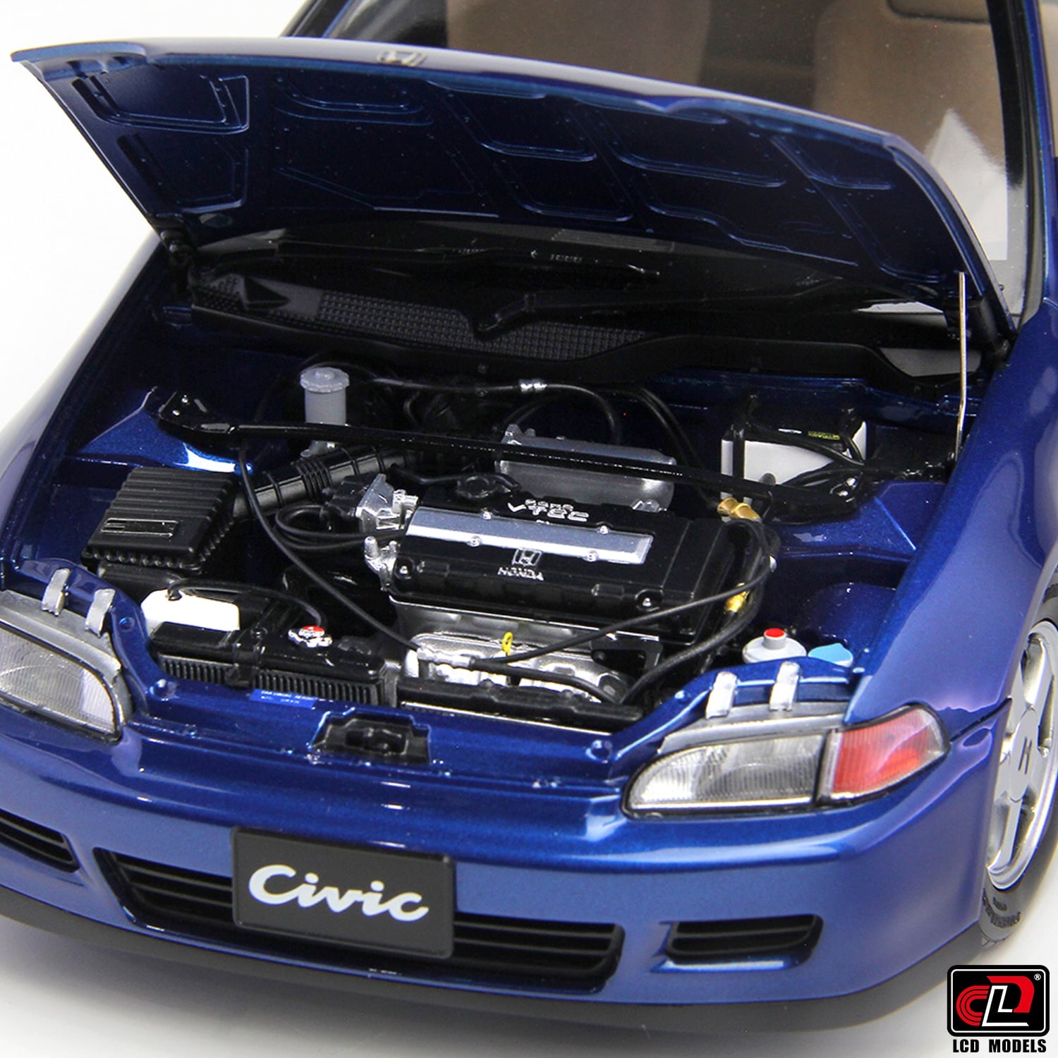 1:18 Scale Honda Civic (EG6) SiR II Blue Diecast Model Car - Collectible Toy for Car Enthusiasts, Perfect for Display & Gifts