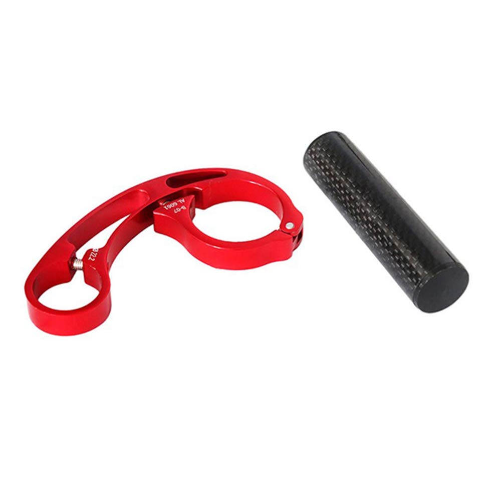 **BESPORTBLE Motorcycle Phone Mount - Alloy Handlebar Extension Bracket for Bike, Light & Phone Holder (Red) - Perfect for Commuting, Off-Roading & GPS Navigation**