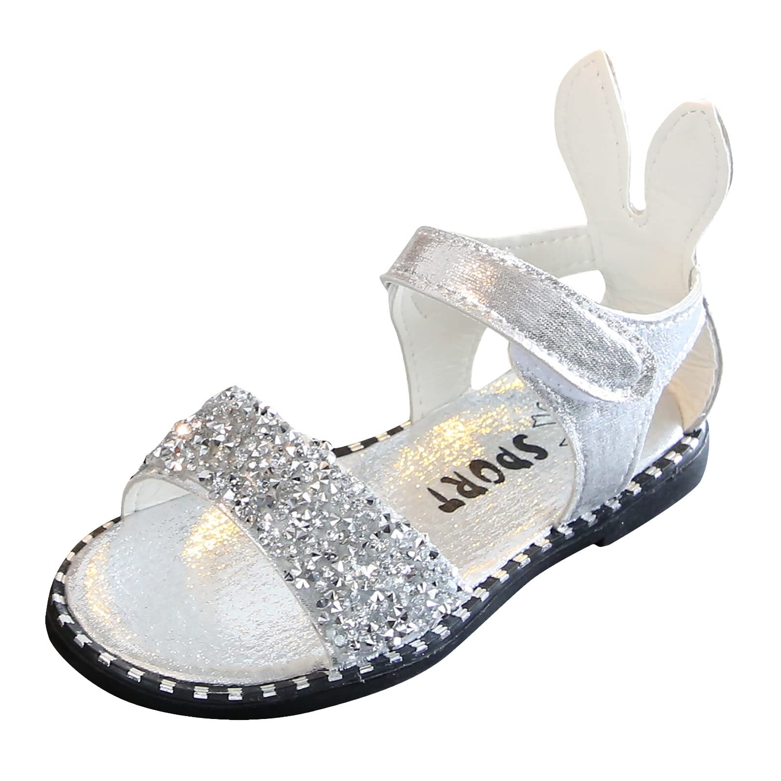 Toddler Girls' Casual Slip-On Ballet Flats - Sparkly Sequins Princess Sandals in Silver, Pink & Gold | Perfect for Playdates, Parties & Everyday Wear